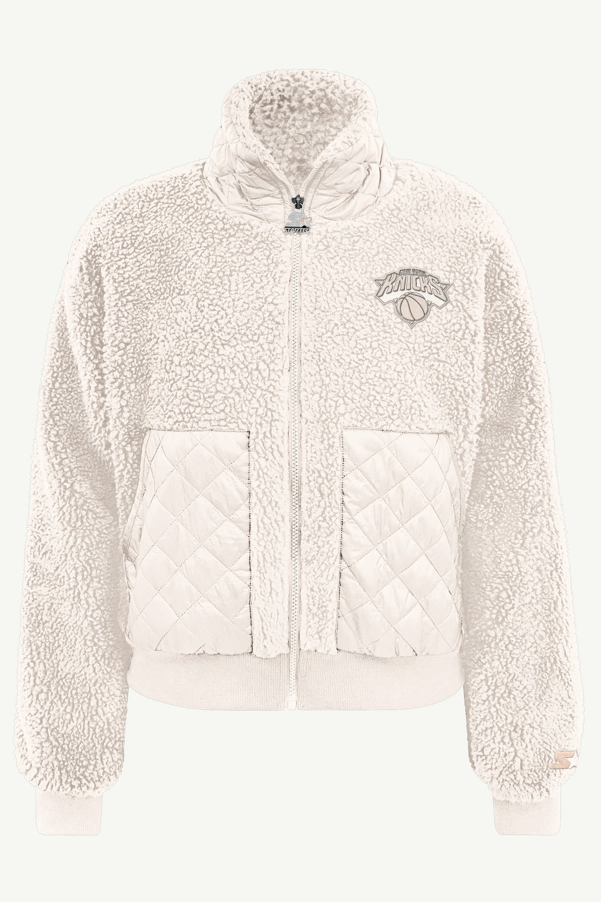 WOMENS NEW YORK KNICKS JOURNEYMAN SHERPA JACKET View 2 WOMENS NEW YORK KNICKS JOURNEYMAN SHERPA JACKET View 2