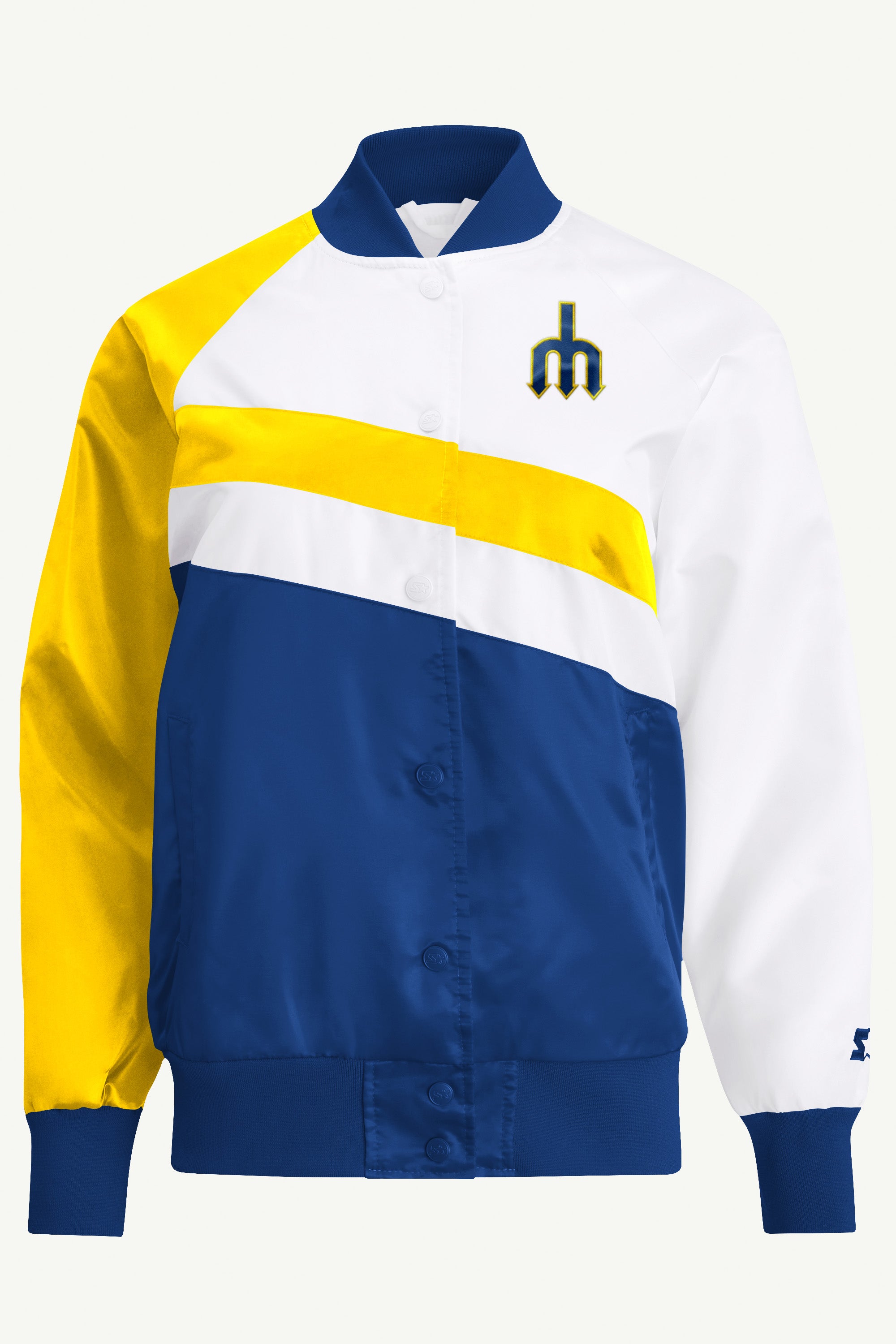 WOMENS SEATTLE MARINERS SATIN VARSITY JACKET View 1 | NBA WOMENS SEATTLE MARINERS SATIN VARSITY JACKET View 1 | NBA