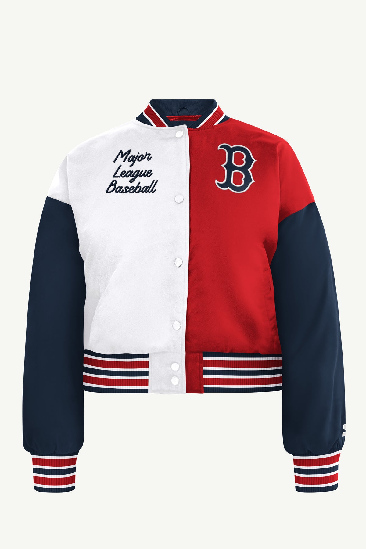 WOMENS BOSTON RED SOX GAME ON VARSITY JACKET View 2 WOMENS BOSTON RED SOX GAME ON VARSITY JACKET View 2