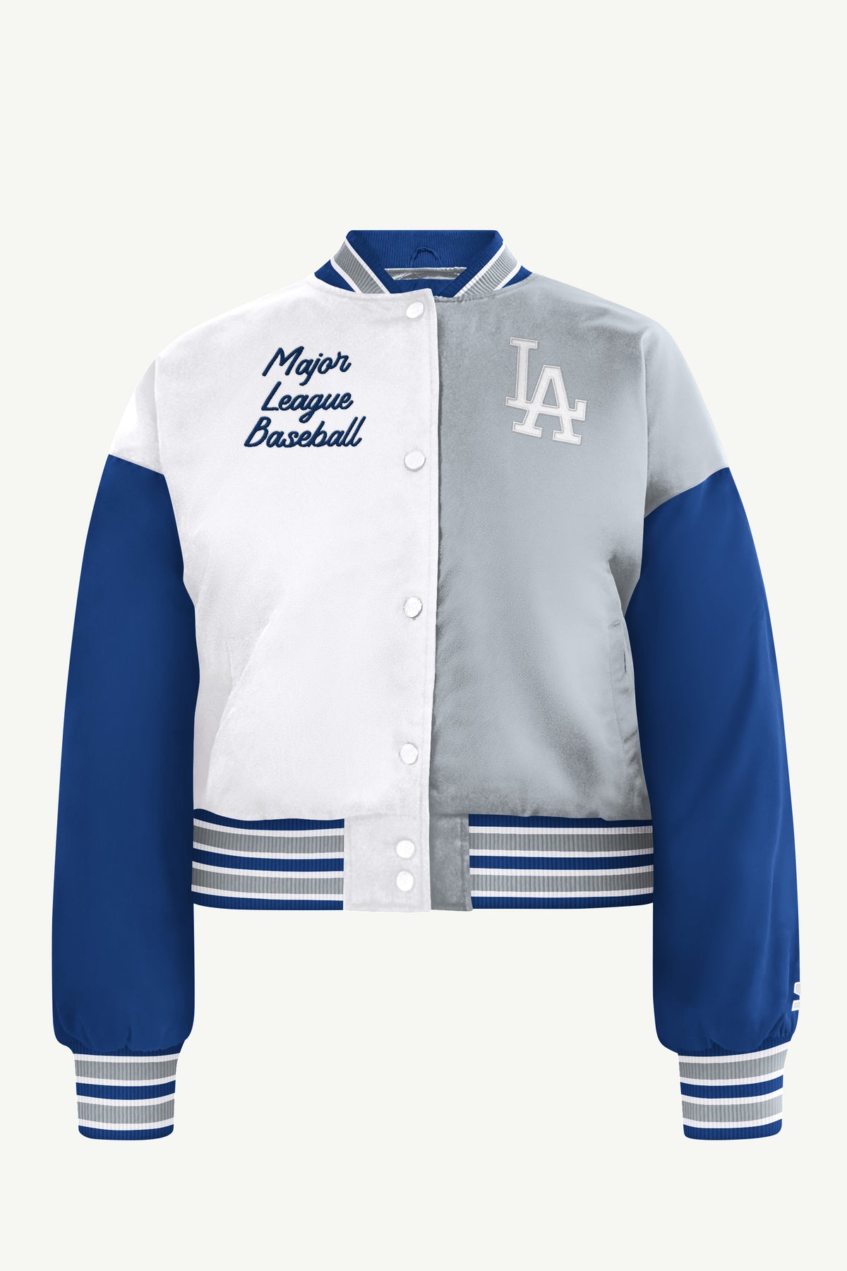 WOMENS LOS ANGELES DODGERS GAME ON VARSITY JACKET View 2 WOMENS LOS ANGELES DODGERS GAME ON VARSITY JACKET View 2