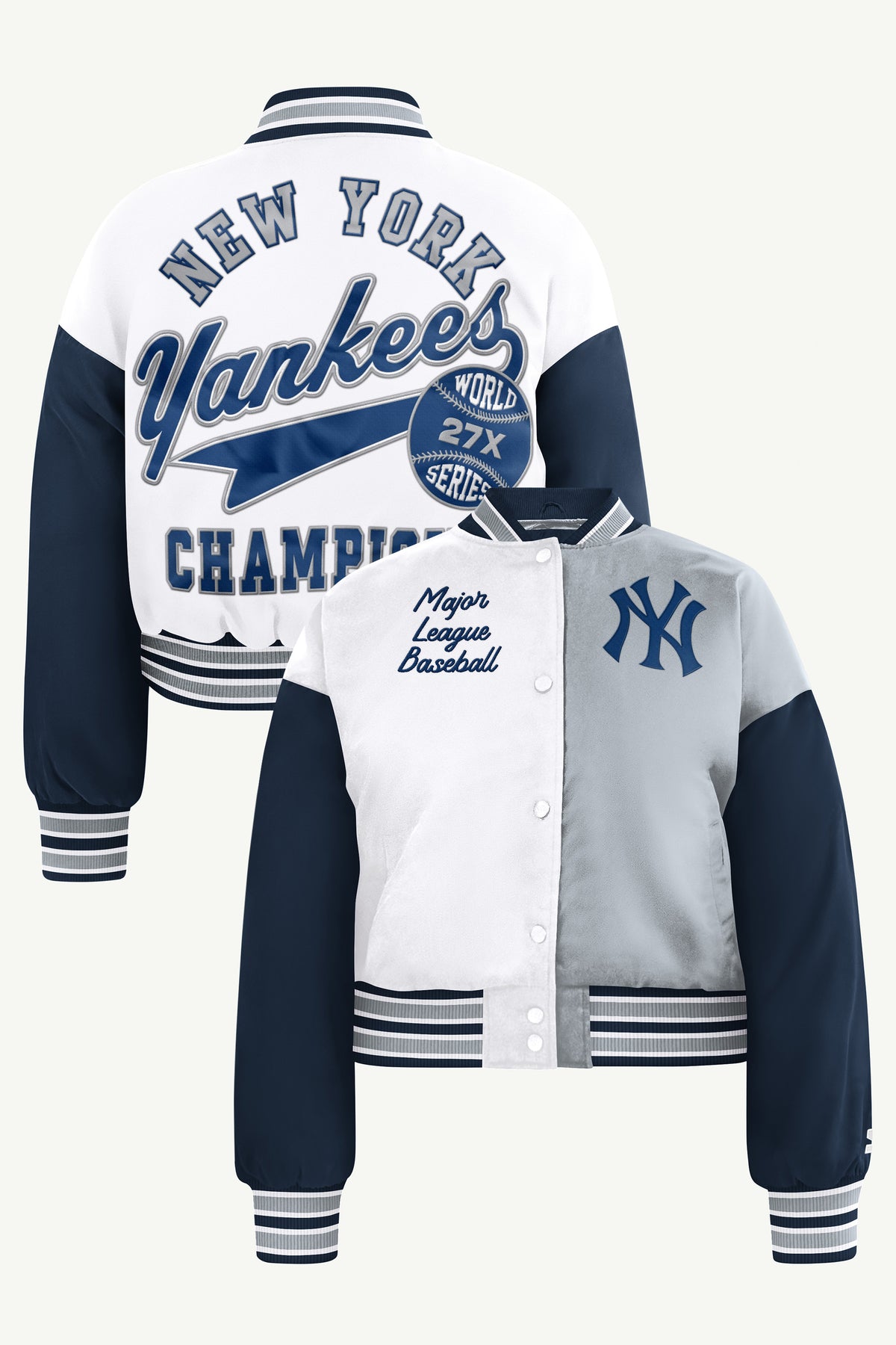 WOMENS NEW YORK YANKEES GAME ON VARSITY JACKET View 1 WOMENS NEW YORK YANKEES GAME ON VARSITY JACKET View 1