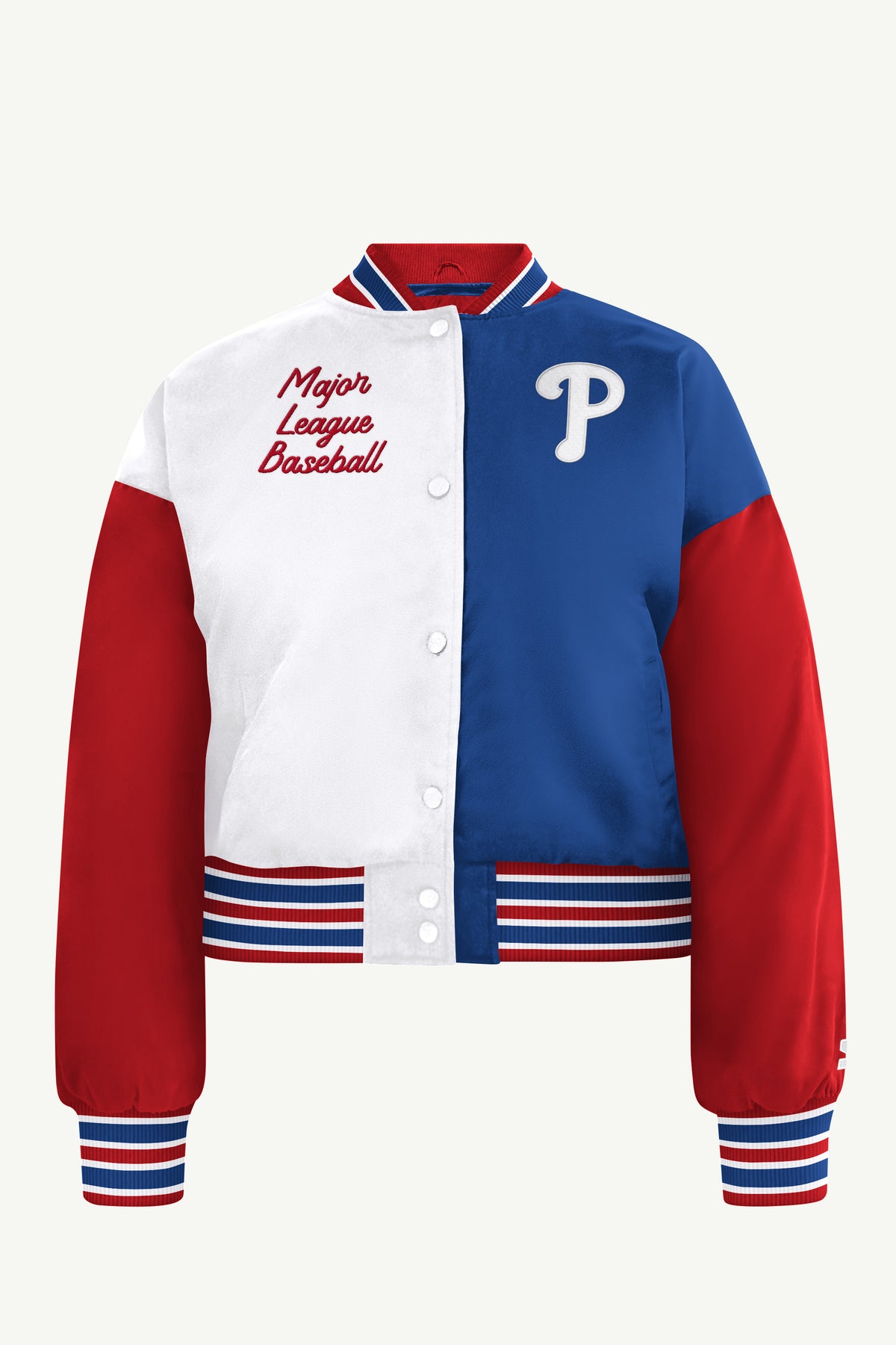 WOMENS PHILADELPHIA PHILLIES GAME ON VARSITY JACKET View 2 WOMENS PHILADELPHIA PHILLIES GAME ON VARSITY JACKET View 2