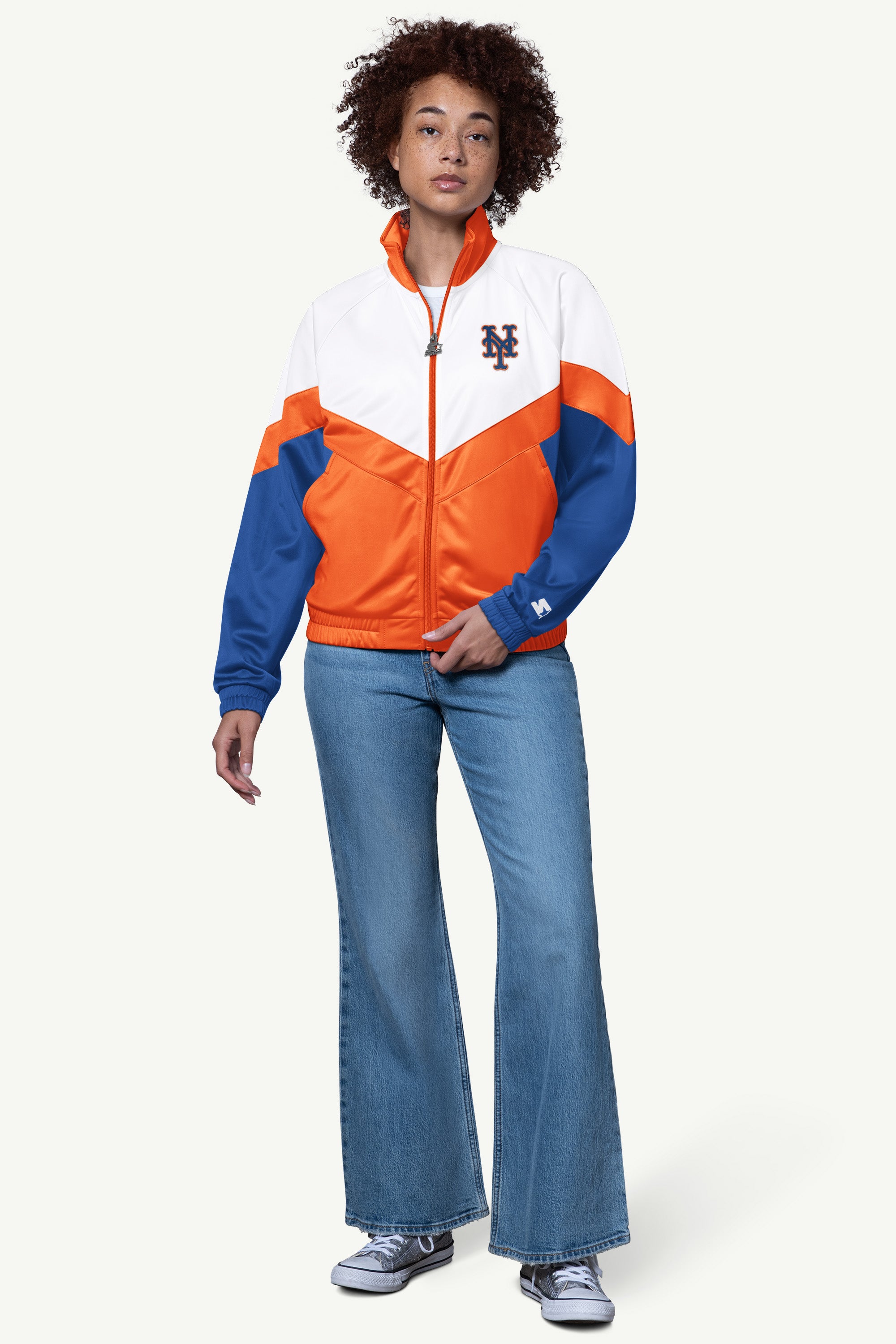 WOMENS NEW YORK METS TEAMWORK TRACK JACKET View 3 | STARTER CLASSICS WOMENS NEW YORK METS TEAMWORK TRACK JACKET View 3 | STARTER CLASSICS