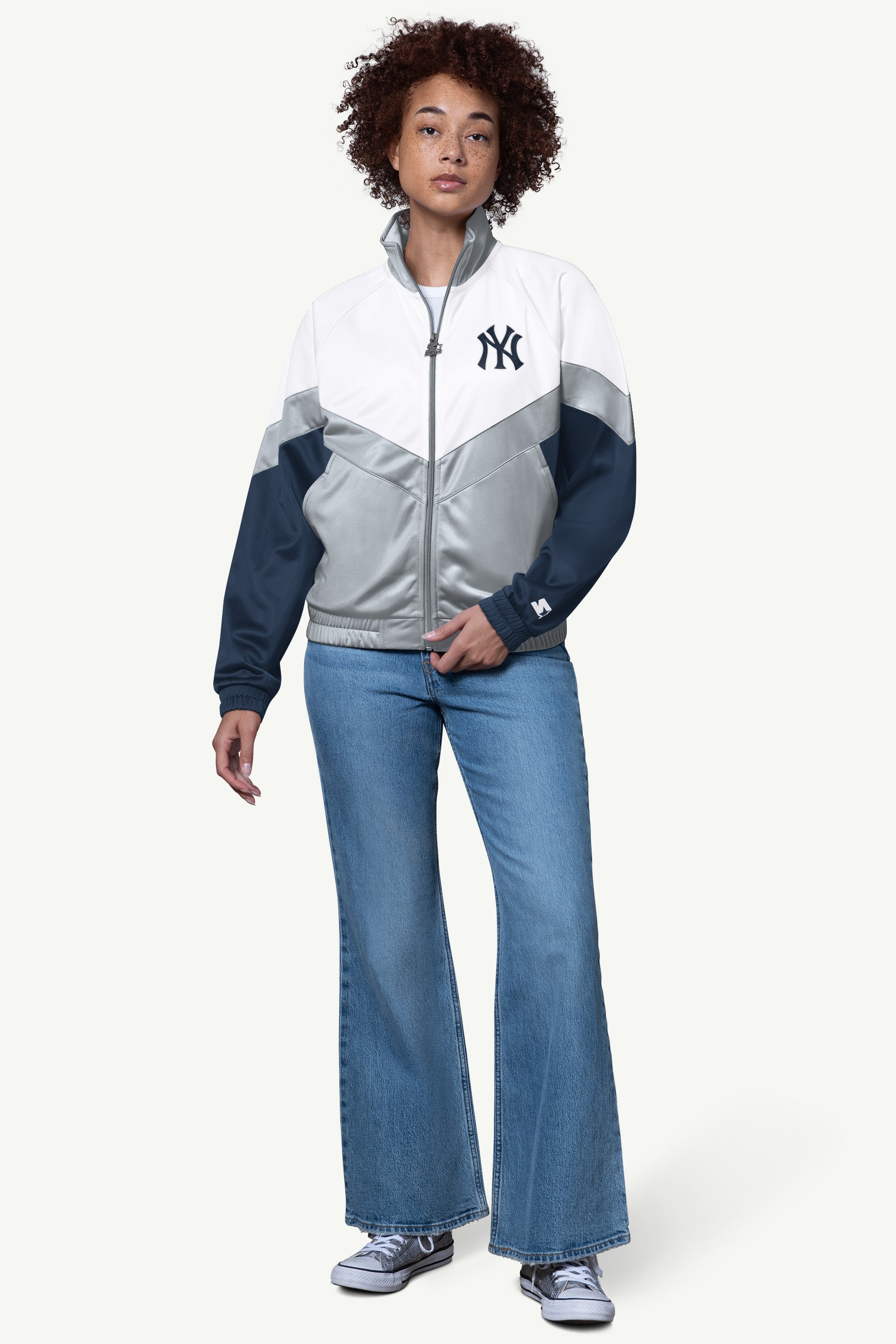 WOMENS NEW YORK YANKEES TEAMWORK TRACK JACKET View 3 | New York Yankees WOMENS NEW YORK YANKEES TEAMWORK TRACK JACKET View 3 | New York Yankees