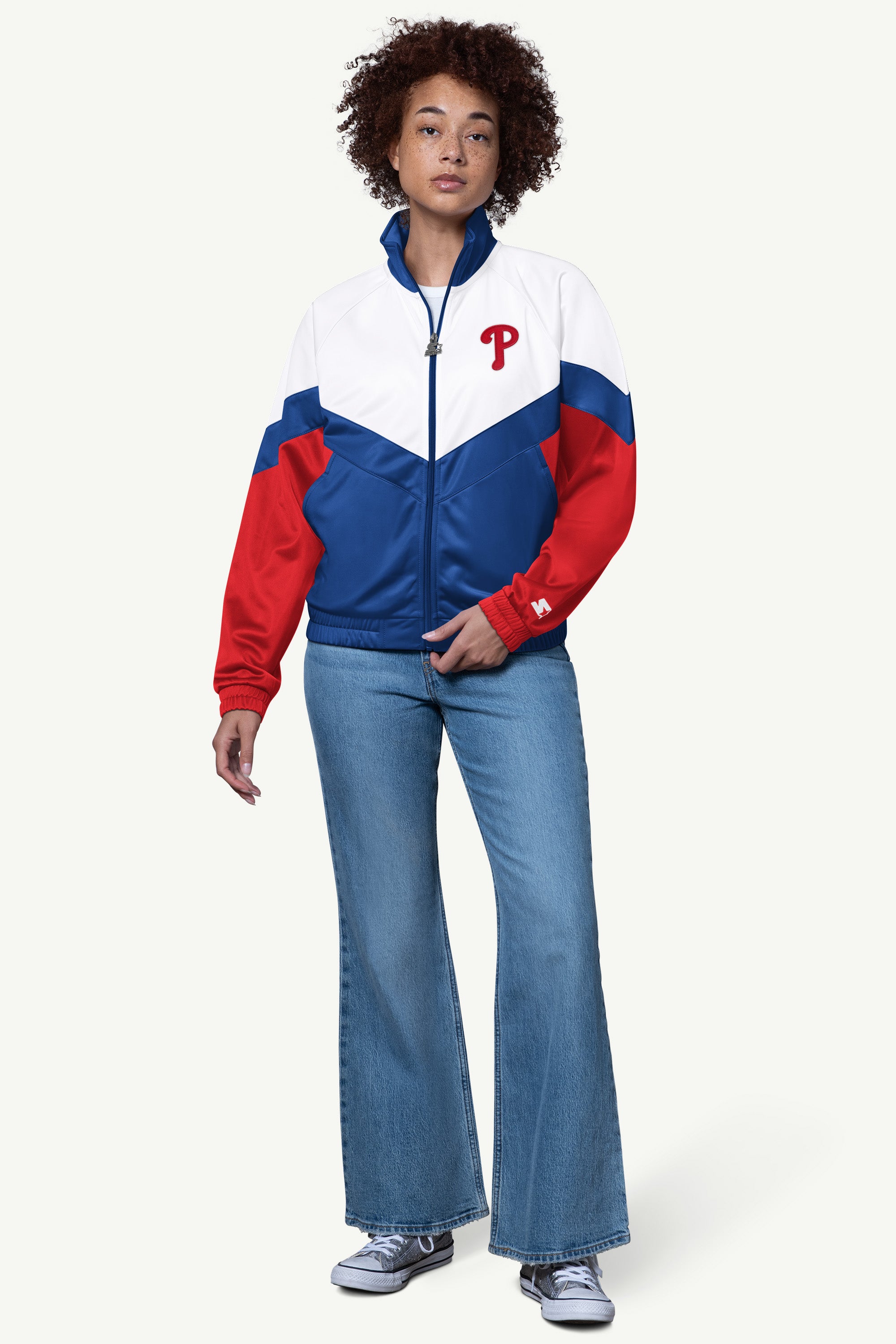 WOMENS PHILADELPHIA PHILLIES TEAMWORK TRACK JACKET View 3 WOMENS PHILADELPHIA PHILLIES TEAMWORK TRACK JACKET View 3