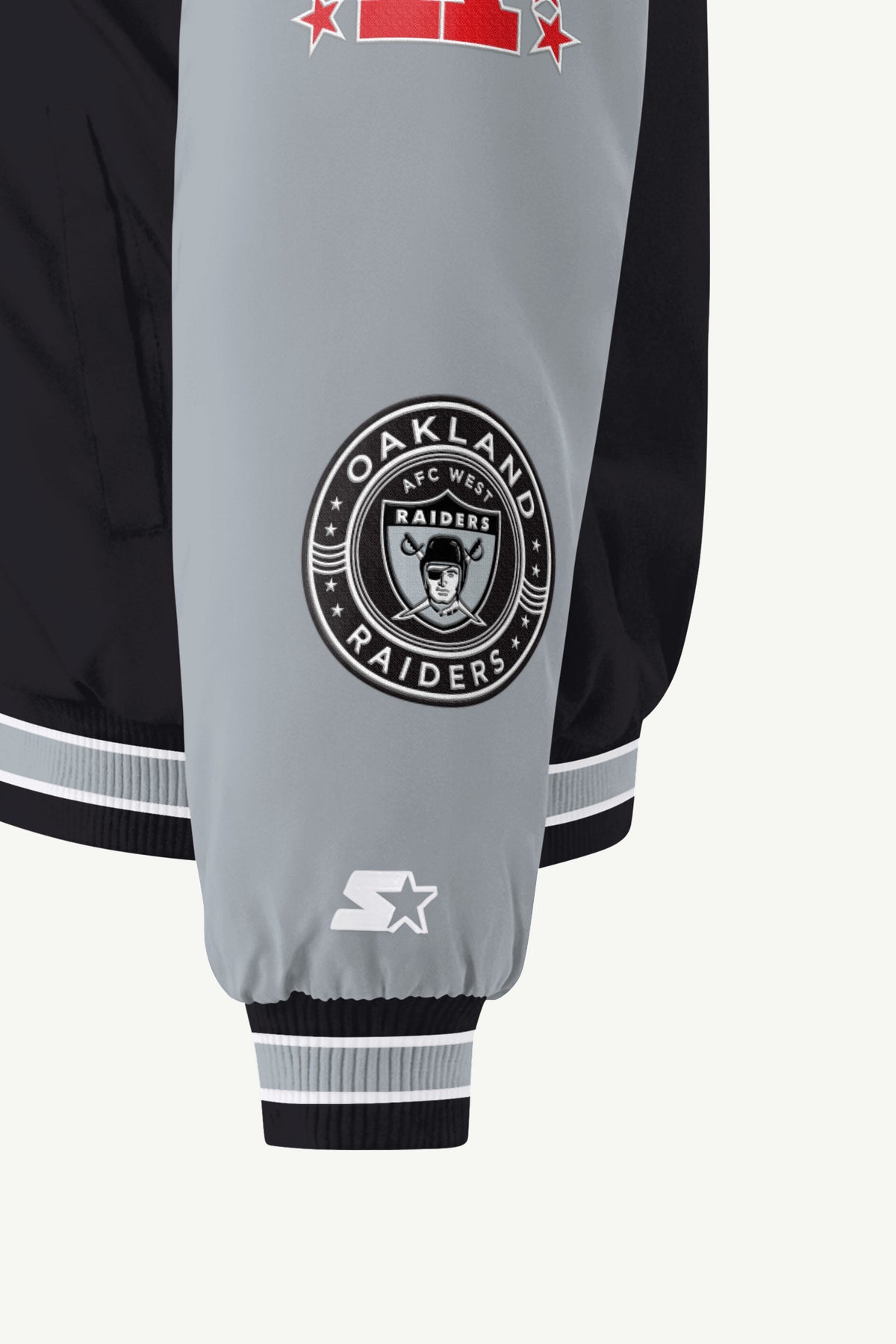WOMENS LAS VEGAS RAIDERS REBOUND VARSITY JACKET View 6 WOMENS LAS VEGAS RAIDERS REBOUND VARSITY JACKET View 6