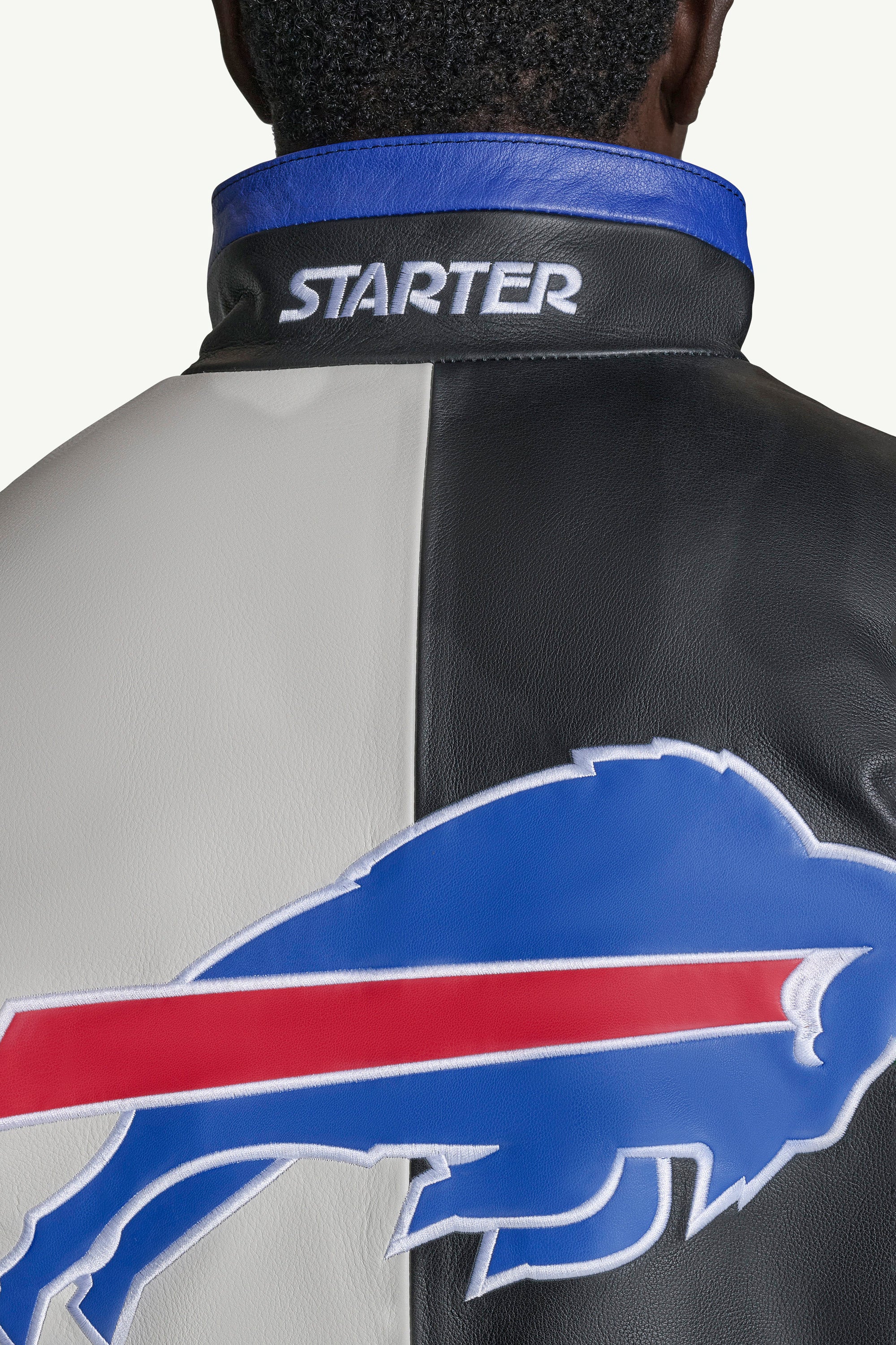 MENS BUFFALO BILLS FULL ZIP LEATHER JACKET View 6 MENS BUFFALO BILLS FULL ZIP LEATHER JACKET View 6