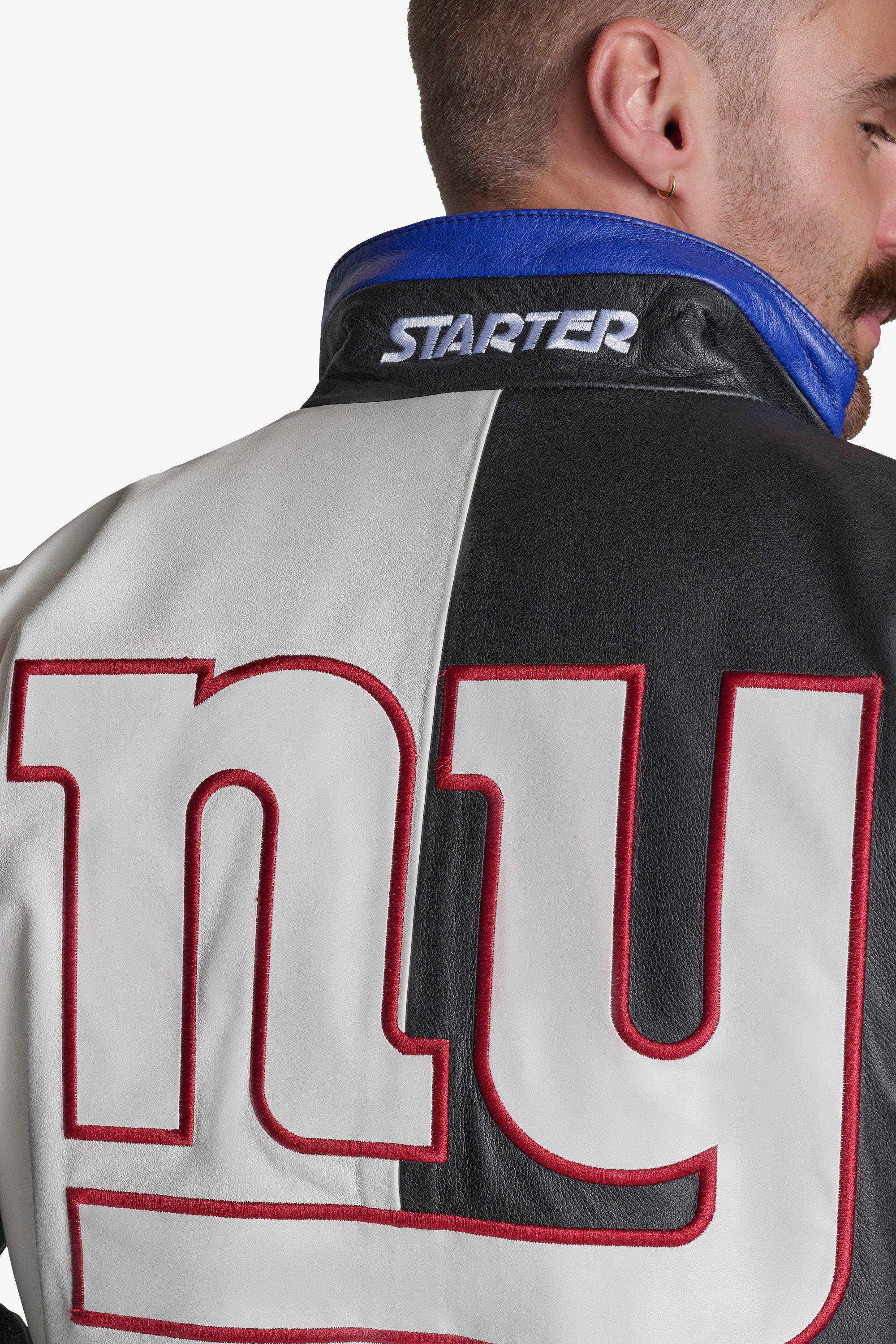 MENS NEW YORK GIANTS FULL ZIP LEATHER JACKET View 5 | NFL MENS NEW YORK GIANTS FULL ZIP LEATHER JACKET View 5 | NFL