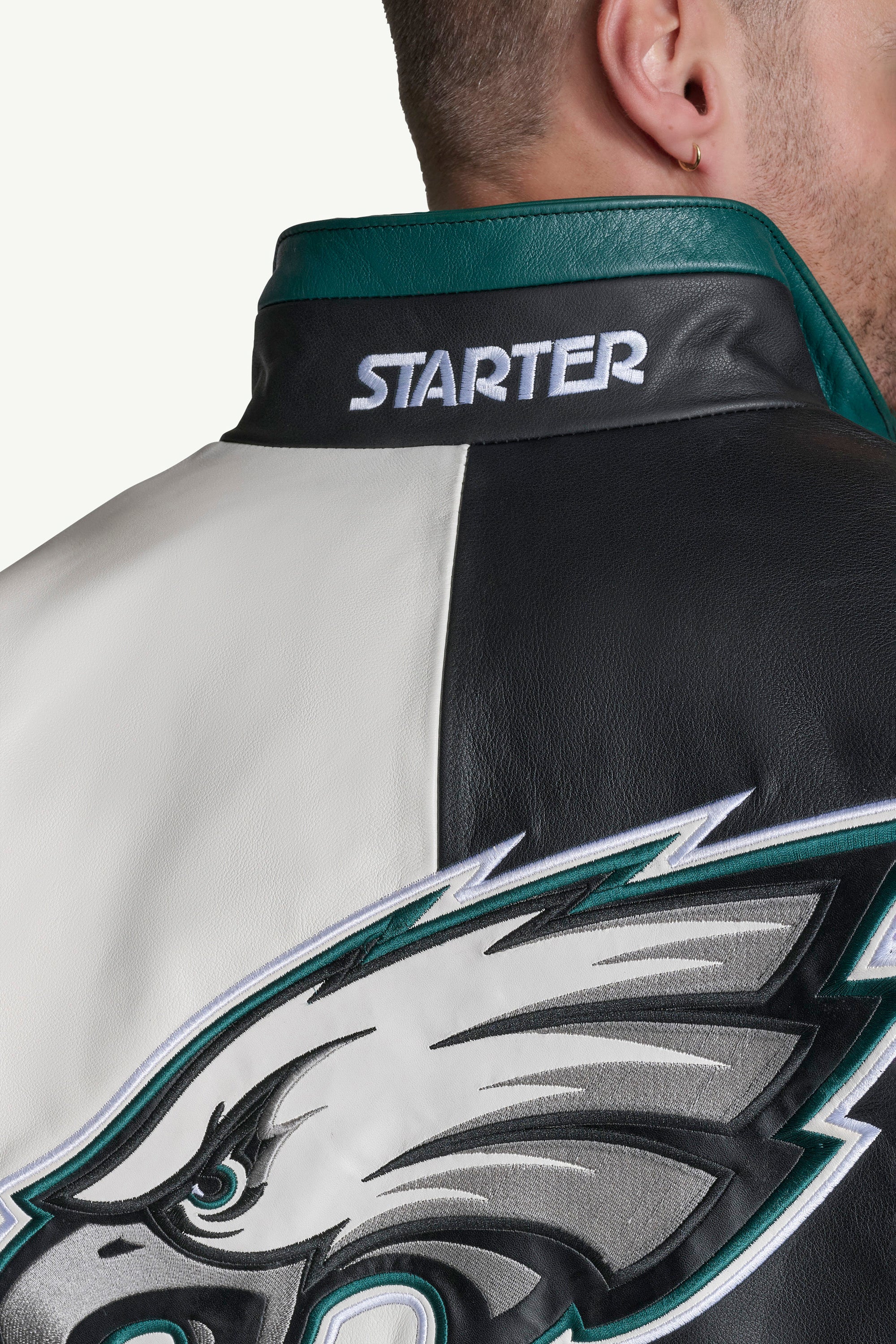 MENS PHILADELPHIA EAGLES FULL ZIP LEATHER JACKET View 6 | Philadelphia Eagles MENS PHILADELPHIA EAGLES FULL ZIP LEATHER JACKET View 6 | Philadelphia Eagles