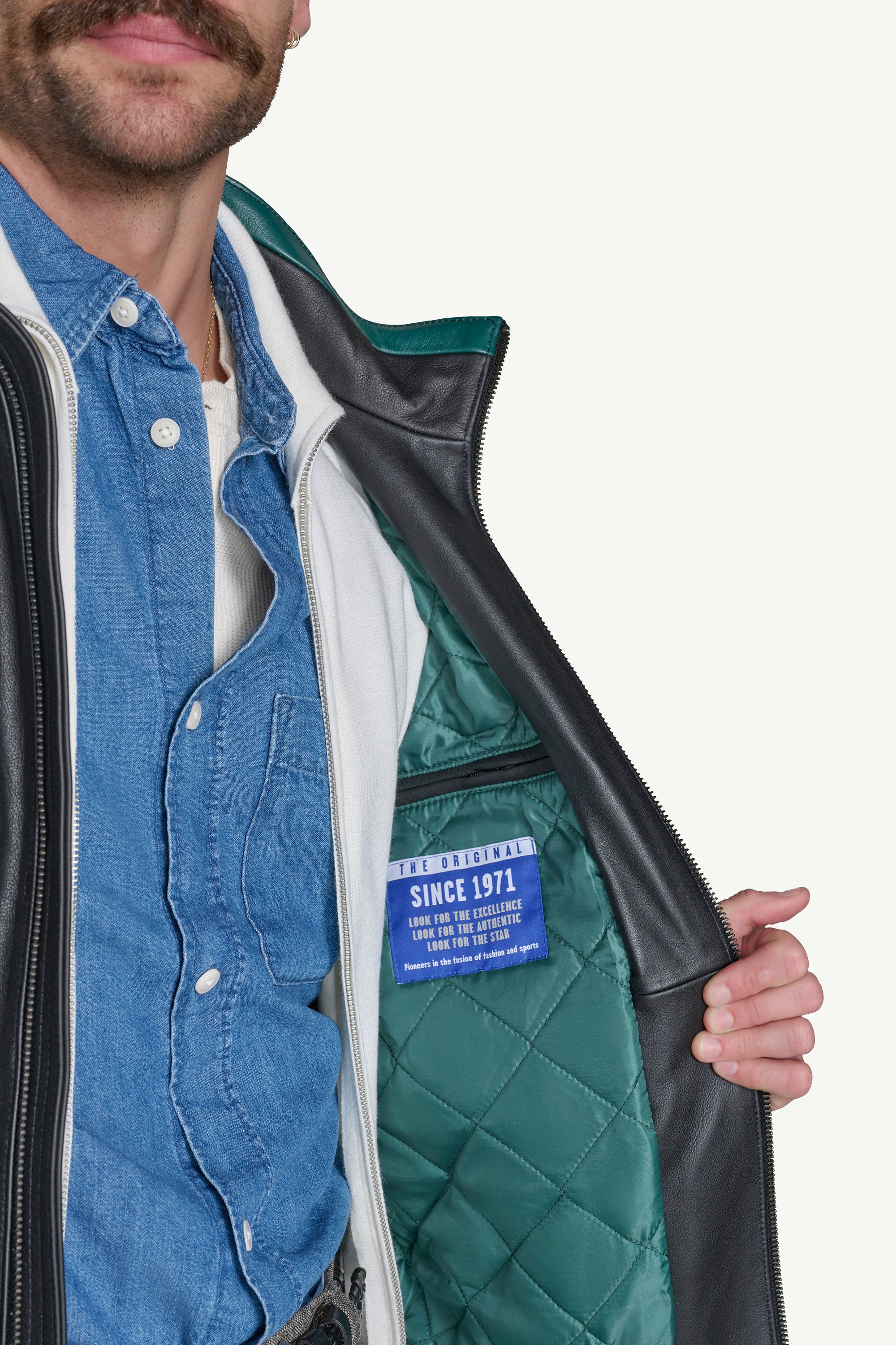 MENS PHILADELPHIA EAGLES FULL ZIP LEATHER JACKET View 8 | Philadelphia Eagles MENS PHILADELPHIA EAGLES FULL ZIP LEATHER JACKET View 8 | Philadelphia Eagles