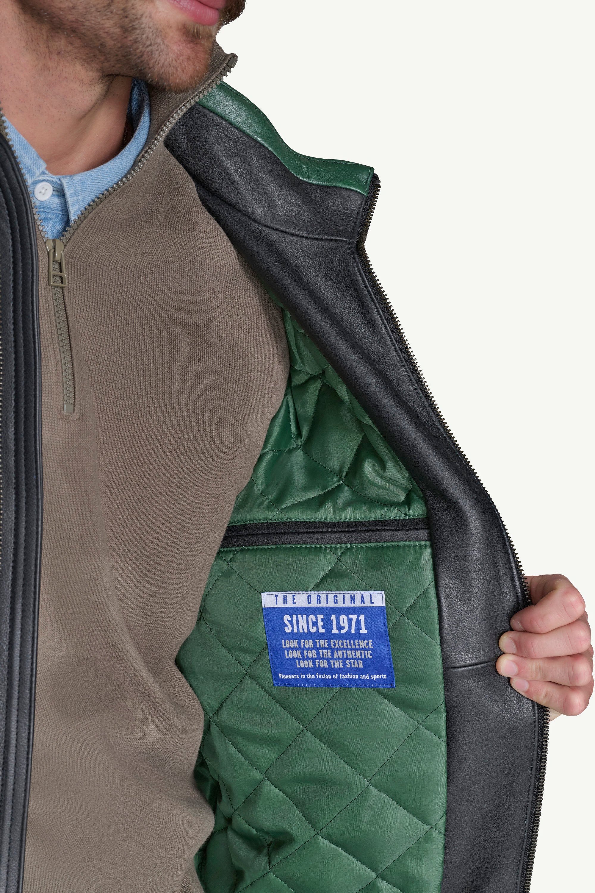 GREEN BAY PACKERS FULL ZIP LEATHER JACKET View 7 | Green Bay Packers GREEN BAY PACKERS FULL ZIP LEATHER JACKET View 7 | Green Bay Packers