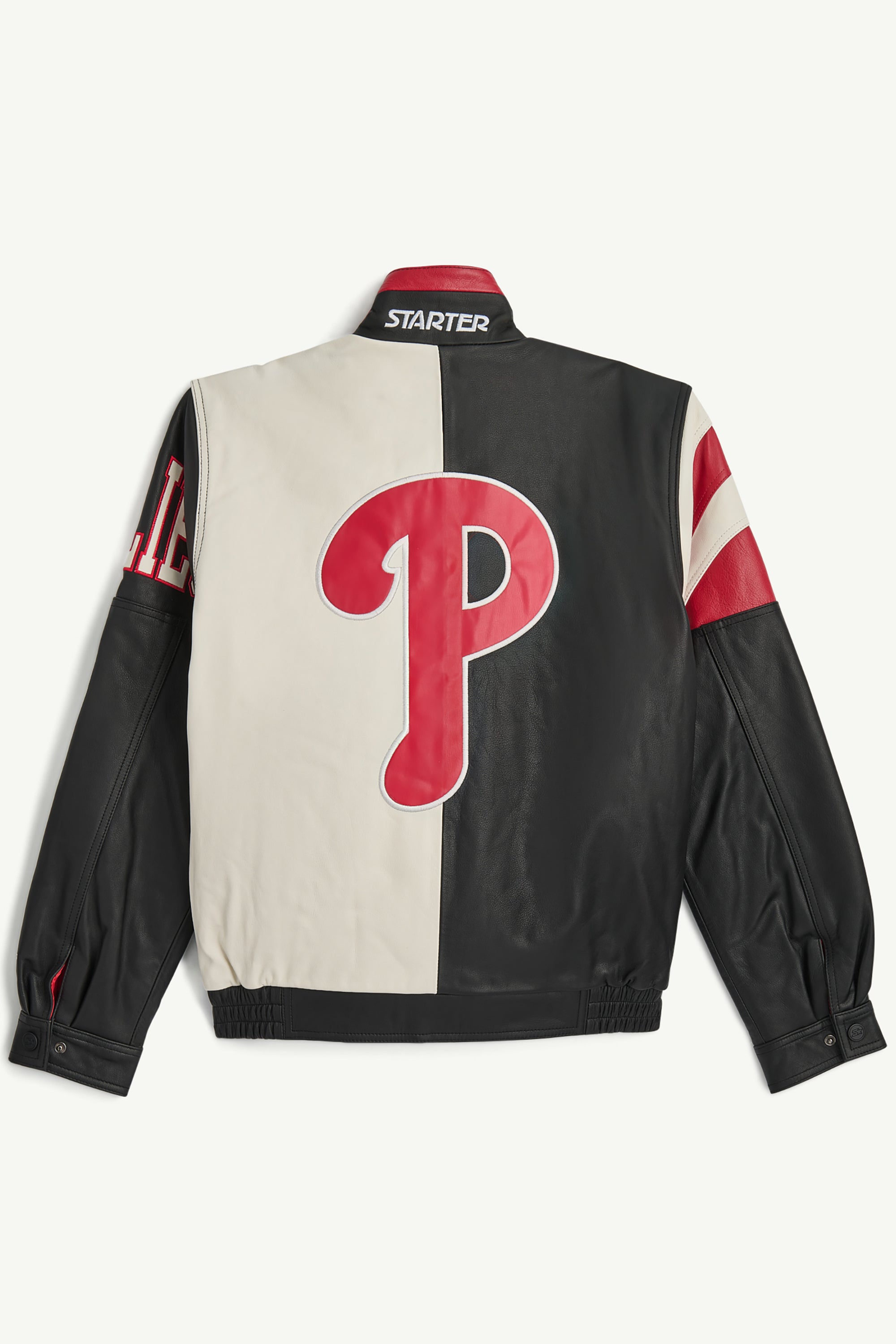 MENS PHILADELPHIA PHILLIES RETRO LEATHER JACKET View 2 MENS PHILADELPHIA PHILLIES RETRO LEATHER JACKET View 2