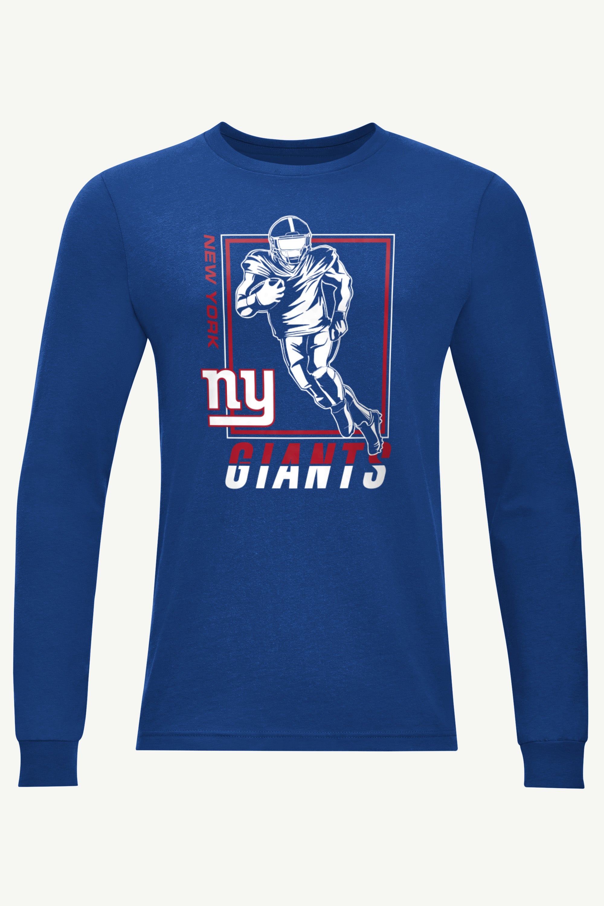 MENS NEW YORK GIANTS PLAYER GRID LONG SLEEVE T SHIRT View 1 | New York Giants MENS NEW YORK GIANTS PLAYER GRID LONG SLEEVE T SHIRT View 1 | New York Giants