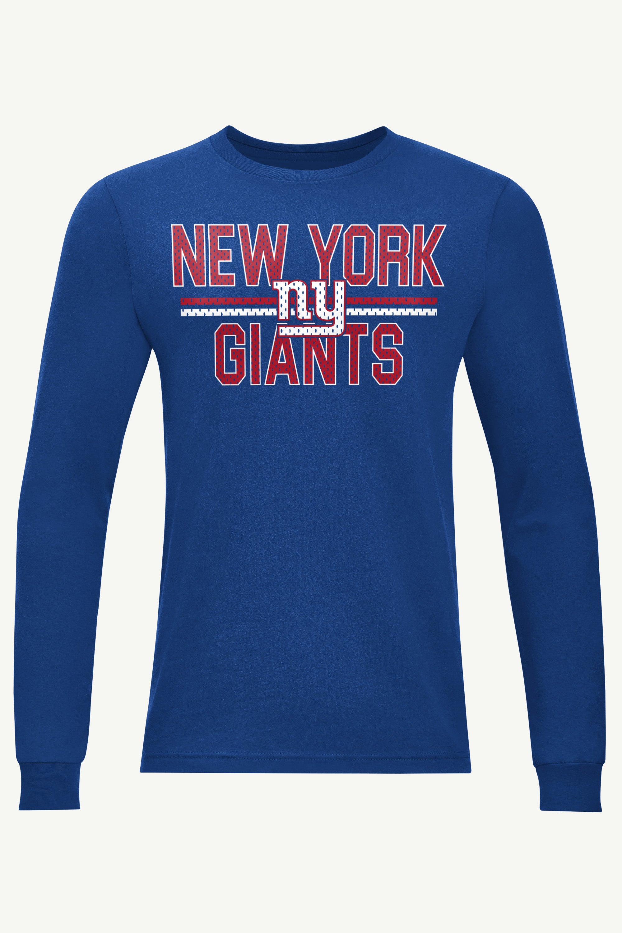 MENS NEW YORK GIANTS MESH LOOK LONG SLEEVE T SHIRT View 1 MENS NEW YORK GIANTS MESH LOOK LONG SLEEVE T SHIRT View 1