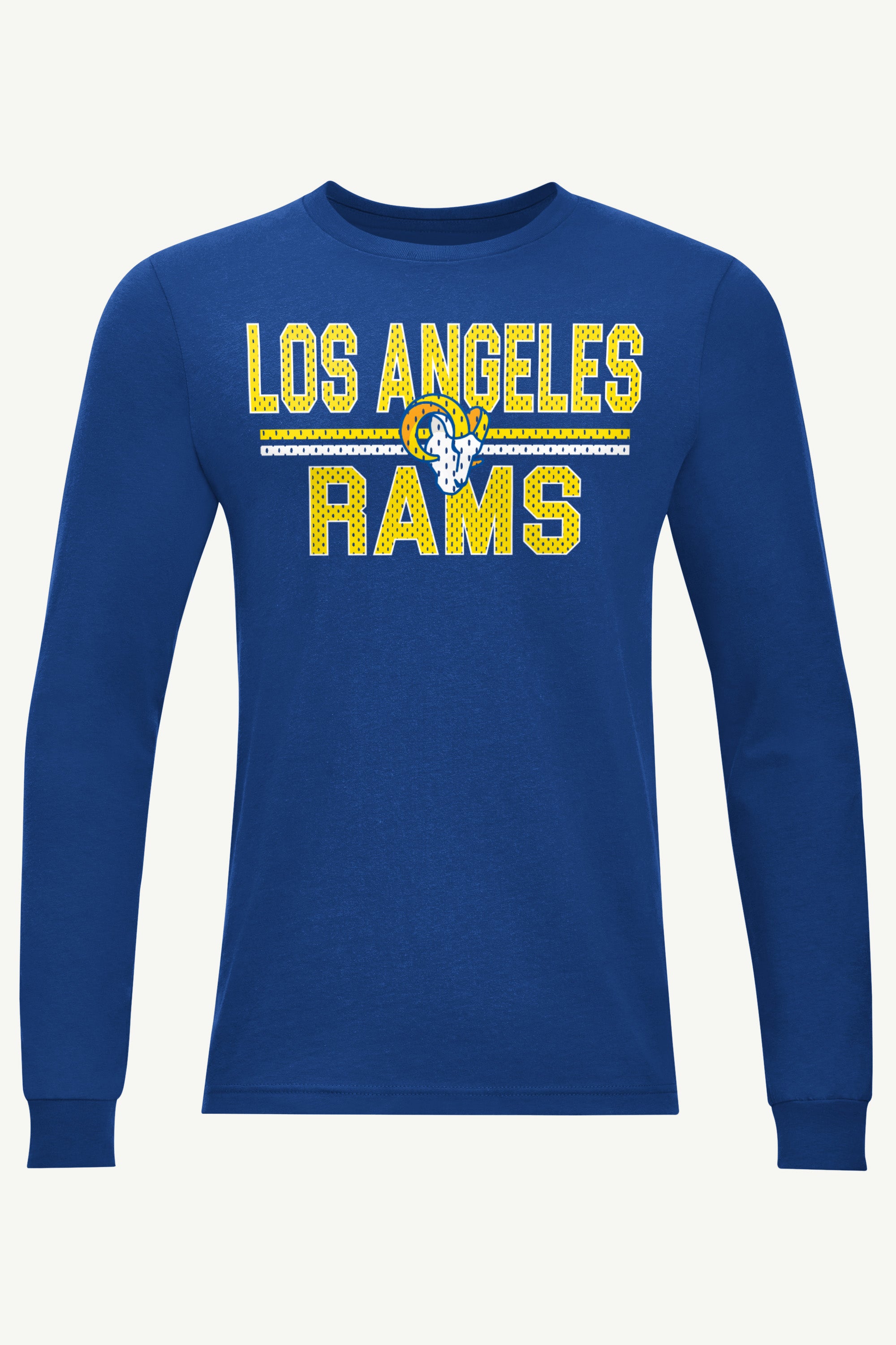 MENS LOS ANGELES RAMS MESH LOOK LONG SLEEVE T SHIRT View 1 | Los Angeles Rams MENS LOS ANGELES RAMS MESH LOOK LONG SLEEVE T SHIRT View 1 | Los Angeles Rams