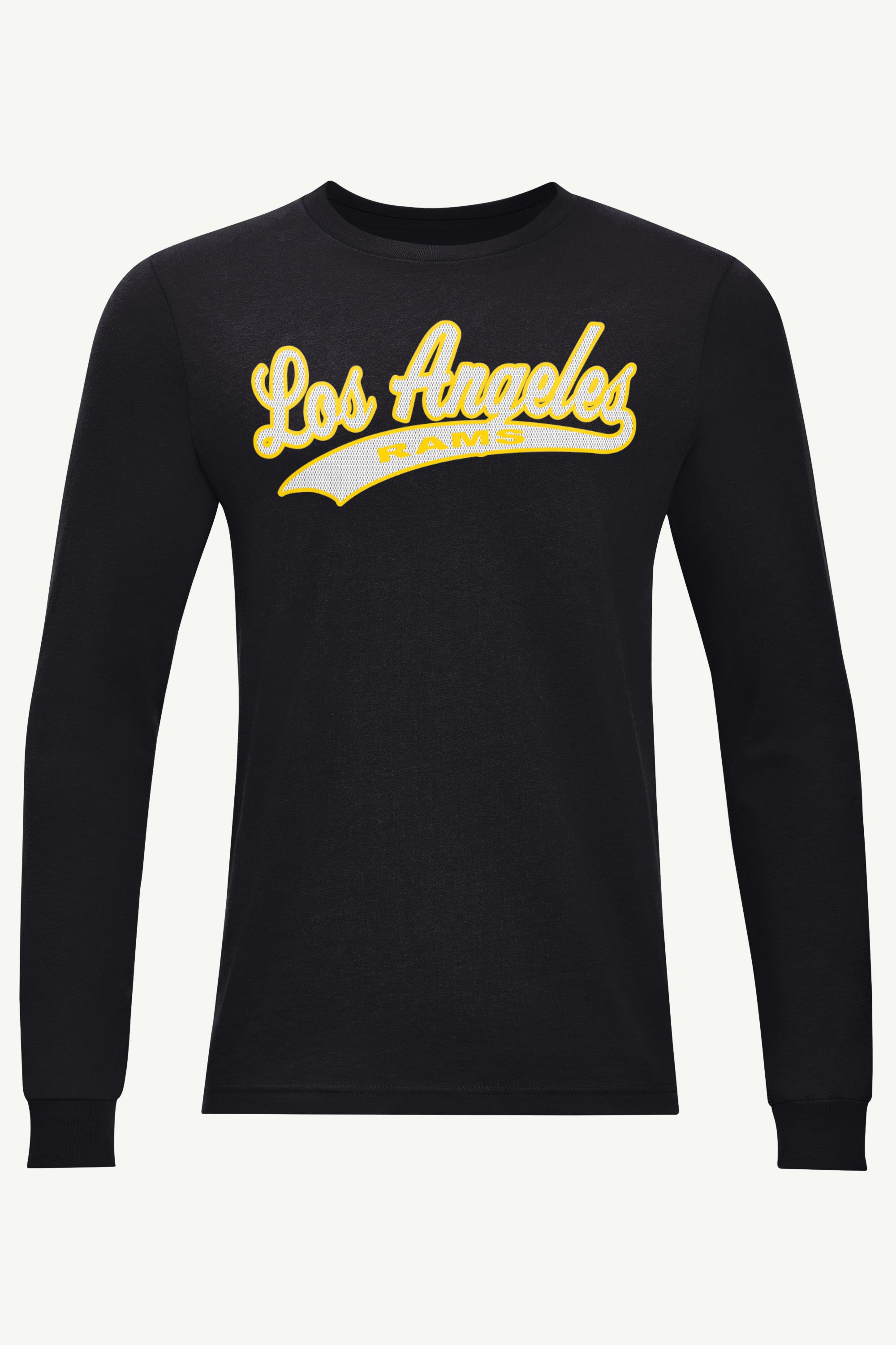MENS LOS ANGELES RAMS TAILSWEEP LONG SLEEVE T SHIRT View 1 | Los Angeles Rams MENS LOS ANGELES RAMS TAILSWEEP LONG SLEEVE T SHIRT View 1 | Los Angeles Rams