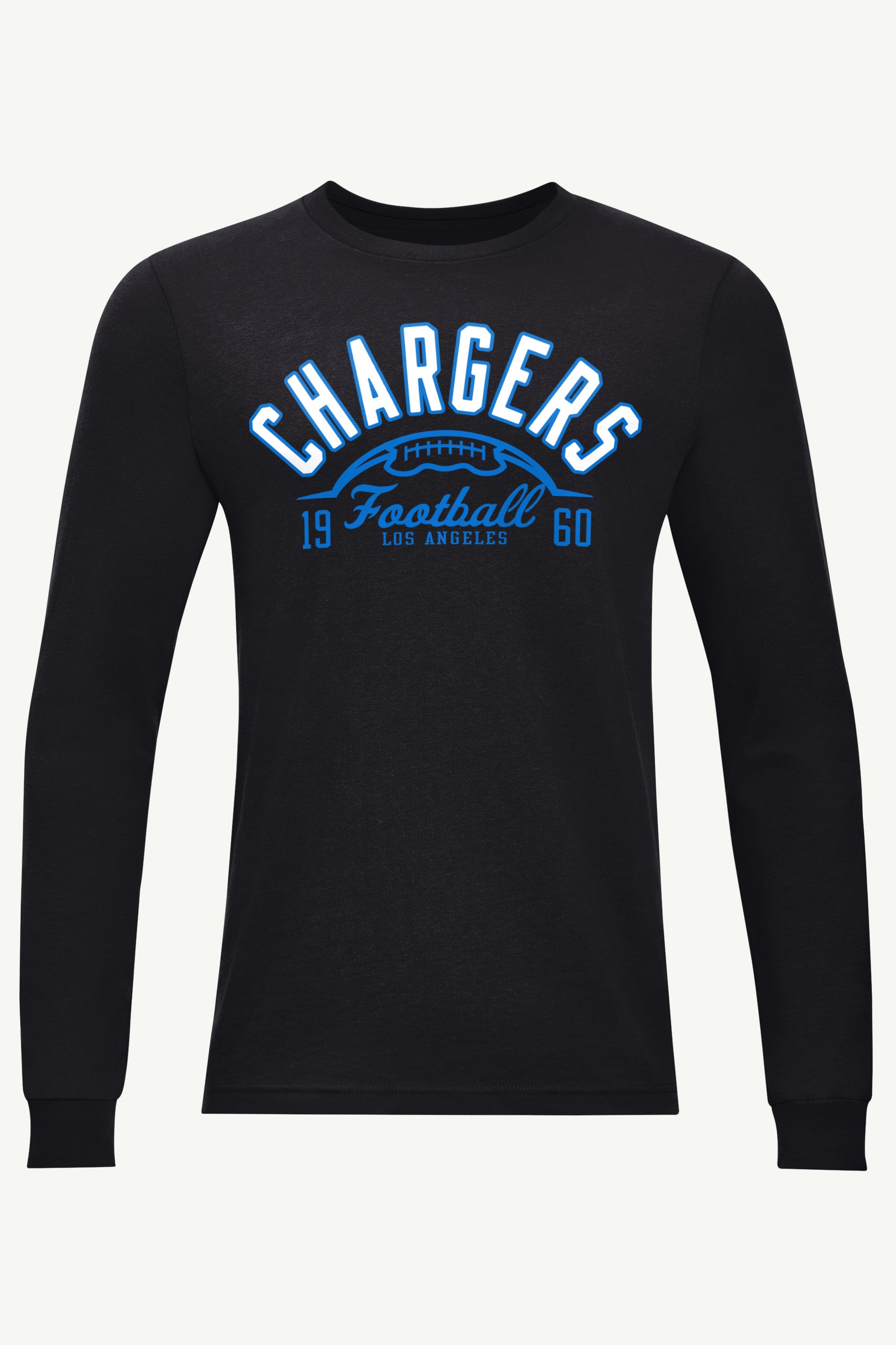 MENS LOS ANGELES CHARGERS HALF BALL LONG SLEEVE T SHIRT View 1 | Los Angeles Chargers MENS LOS ANGELES CHARGERS HALF BALL LONG SLEEVE T SHIRT View 1 | Los Angeles Chargers