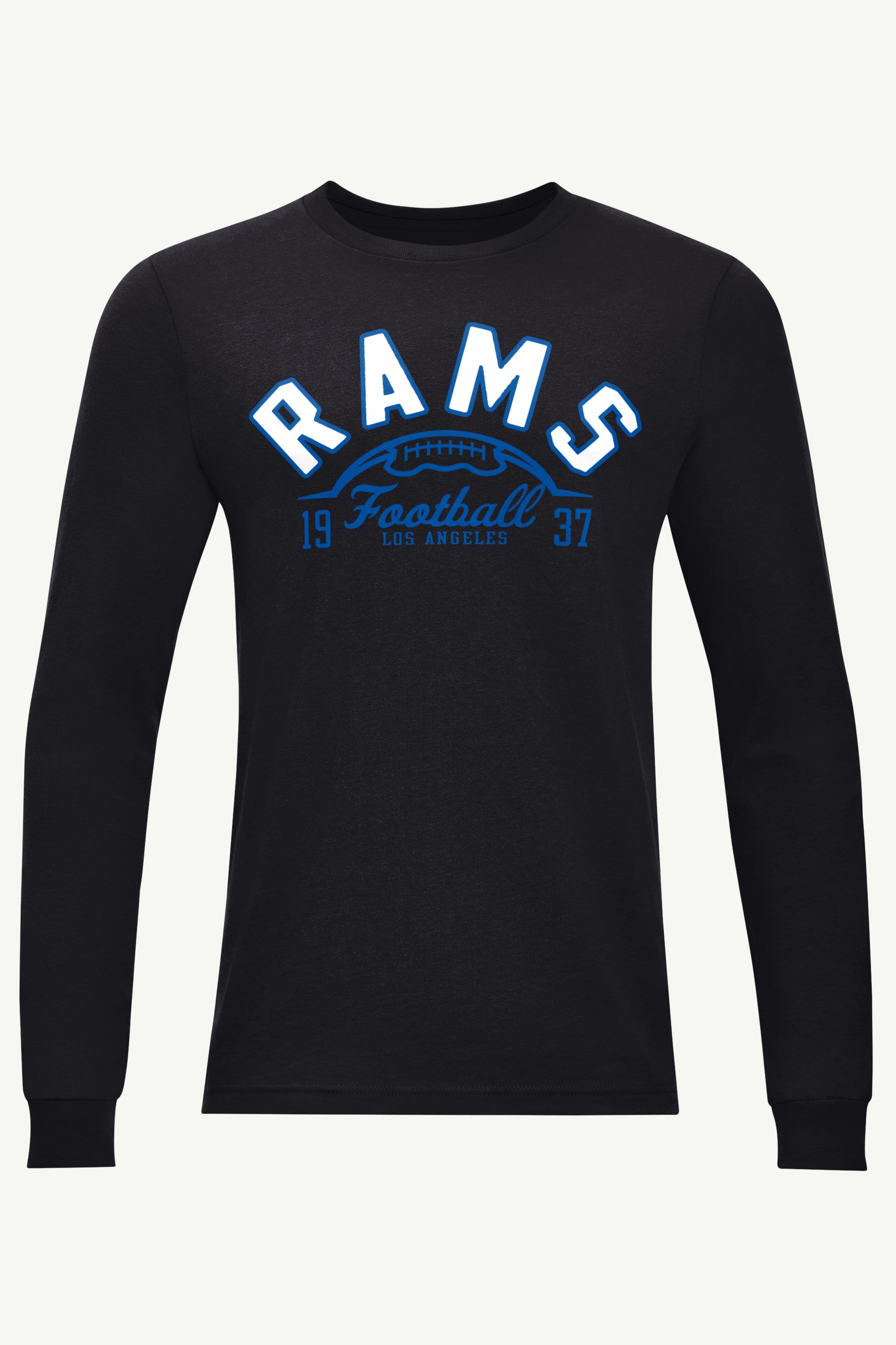 MENS LOS ANGELES RAMS HALF BALL LONG SLEEVE T SHIRT View 1 | Los Angeles Rams MENS LOS ANGELES RAMS HALF BALL LONG SLEEVE T SHIRT View 1 | Los Angeles Rams