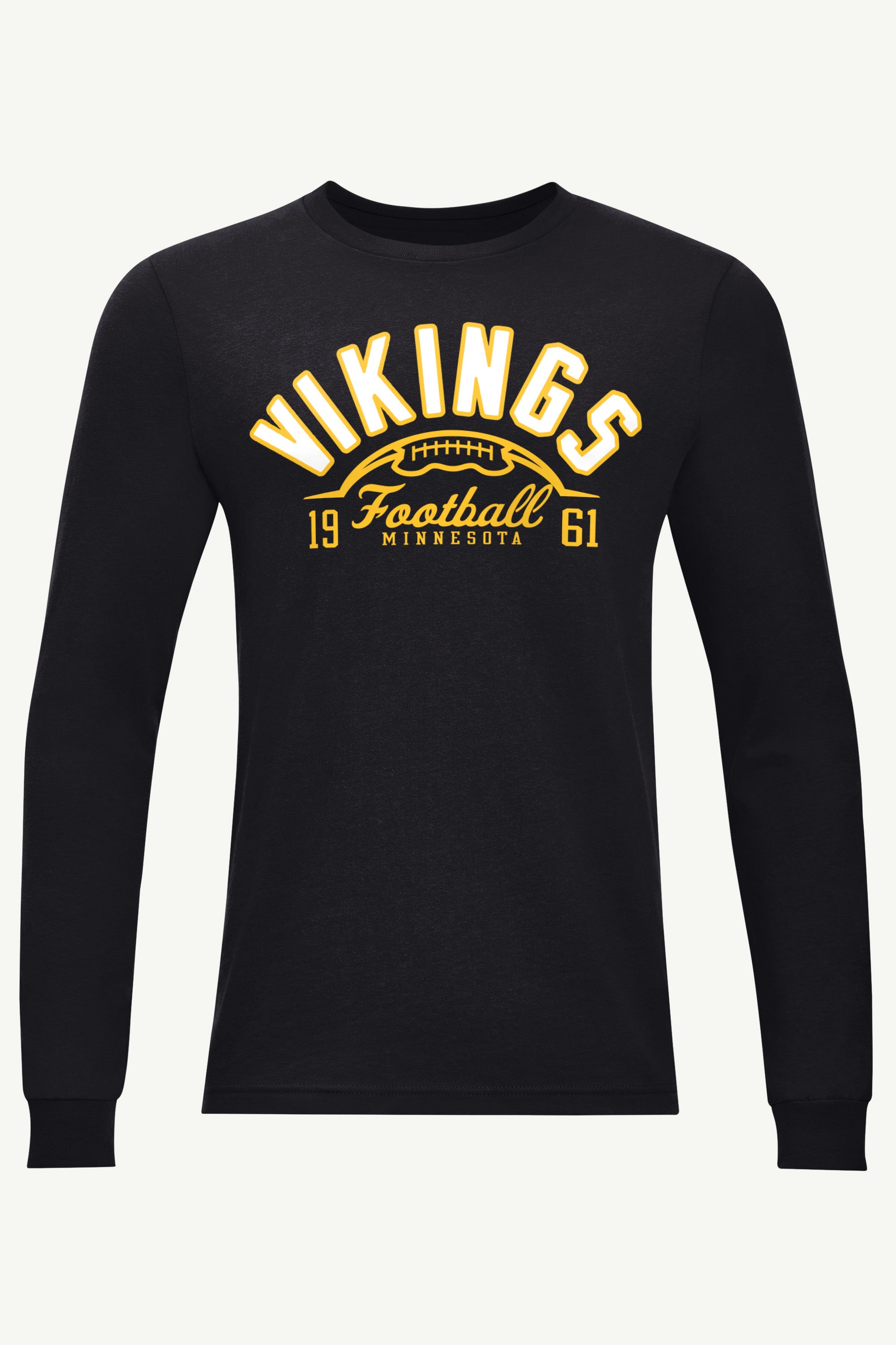 MENS MINNESOTA VIKINGS HALF BALL LONG SLEEVE T SHIRT View 1 | Minnesota Vikings MENS MINNESOTA VIKINGS HALF BALL LONG SLEEVE T SHIRT View 1 | Minnesota Vikings