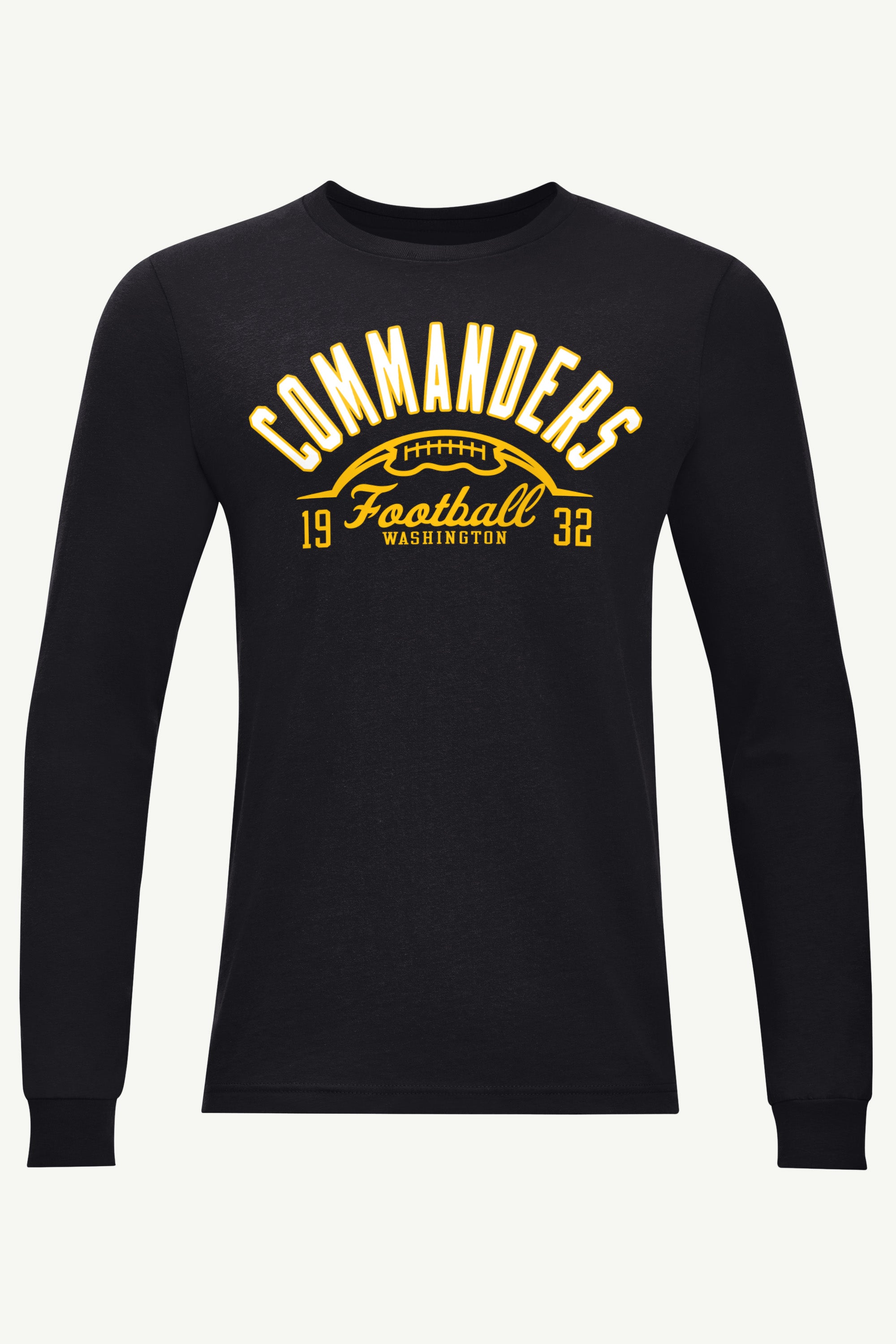 MENS WASHINGTON COMMANDERS HALF BALL LONG SLEEVE T SHIRT View 1 | Washington Commanders MENS WASHINGTON COMMANDERS HALF BALL LONG SLEEVE T SHIRT View 1 | Washington Commanders