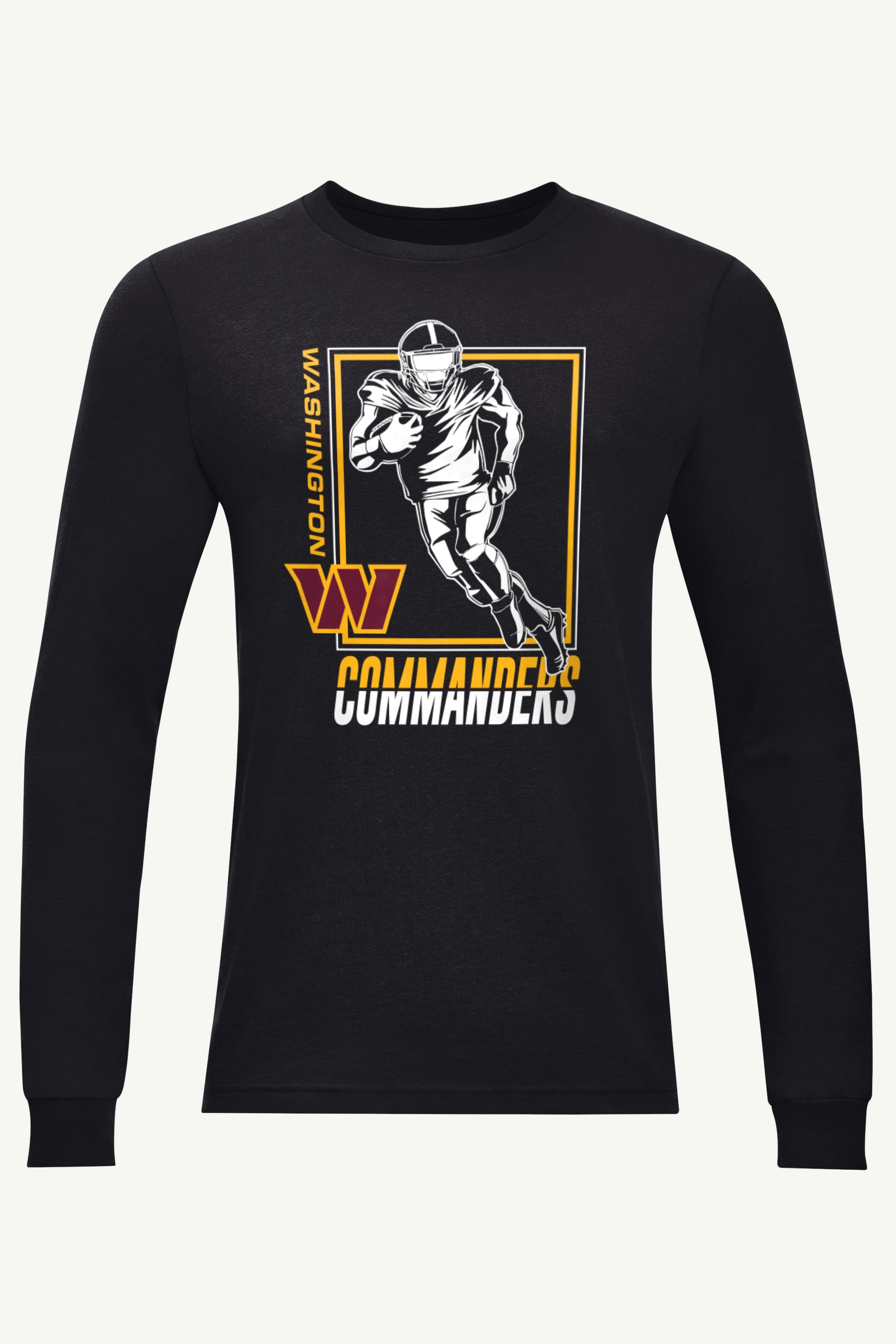 MENS WASHINGTON COMMANDERS PLAYER GRID LONG SLEEVE T SHIRT View 1 | Washington Commanders MENS WASHINGTON COMMANDERS PLAYER GRID LONG SLEEVE T SHIRT View 1 | Washington Commanders