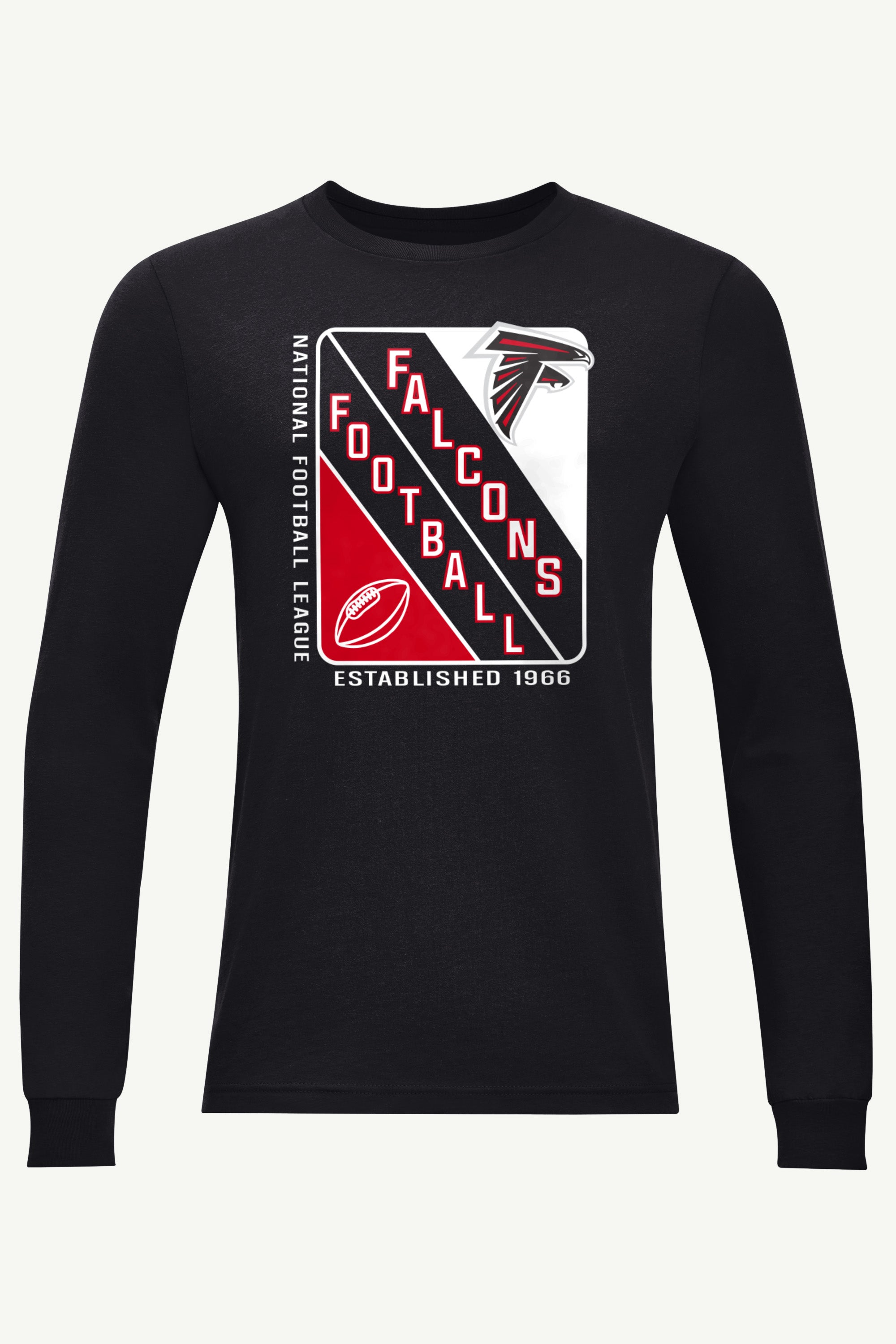 MENS ATLANTA FALCONS SHIELD LOGO LONG SLEEVE T SHIRT View 1 | Atlanta Falcons MENS ATLANTA FALCONS SHIELD LOGO LONG SLEEVE T SHIRT View 1 | Atlanta Falcons