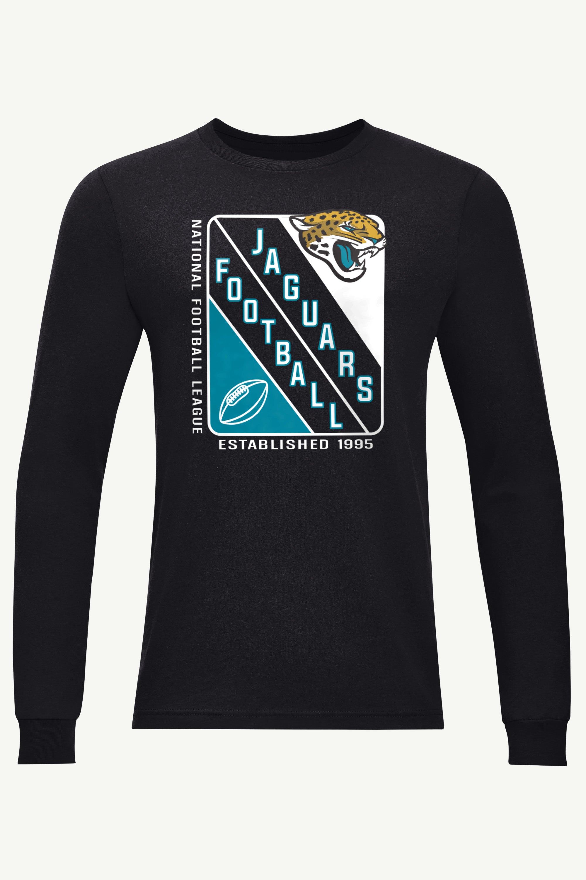 MENS JACKSONVILLE JAGUARS SHIELD LOGO LONG SLEEVE T SHIRT View 1 | Jacksonville Jaguars MENS JACKSONVILLE JAGUARS SHIELD LOGO LONG SLEEVE T SHIRT View 1 | Jacksonville Jaguars