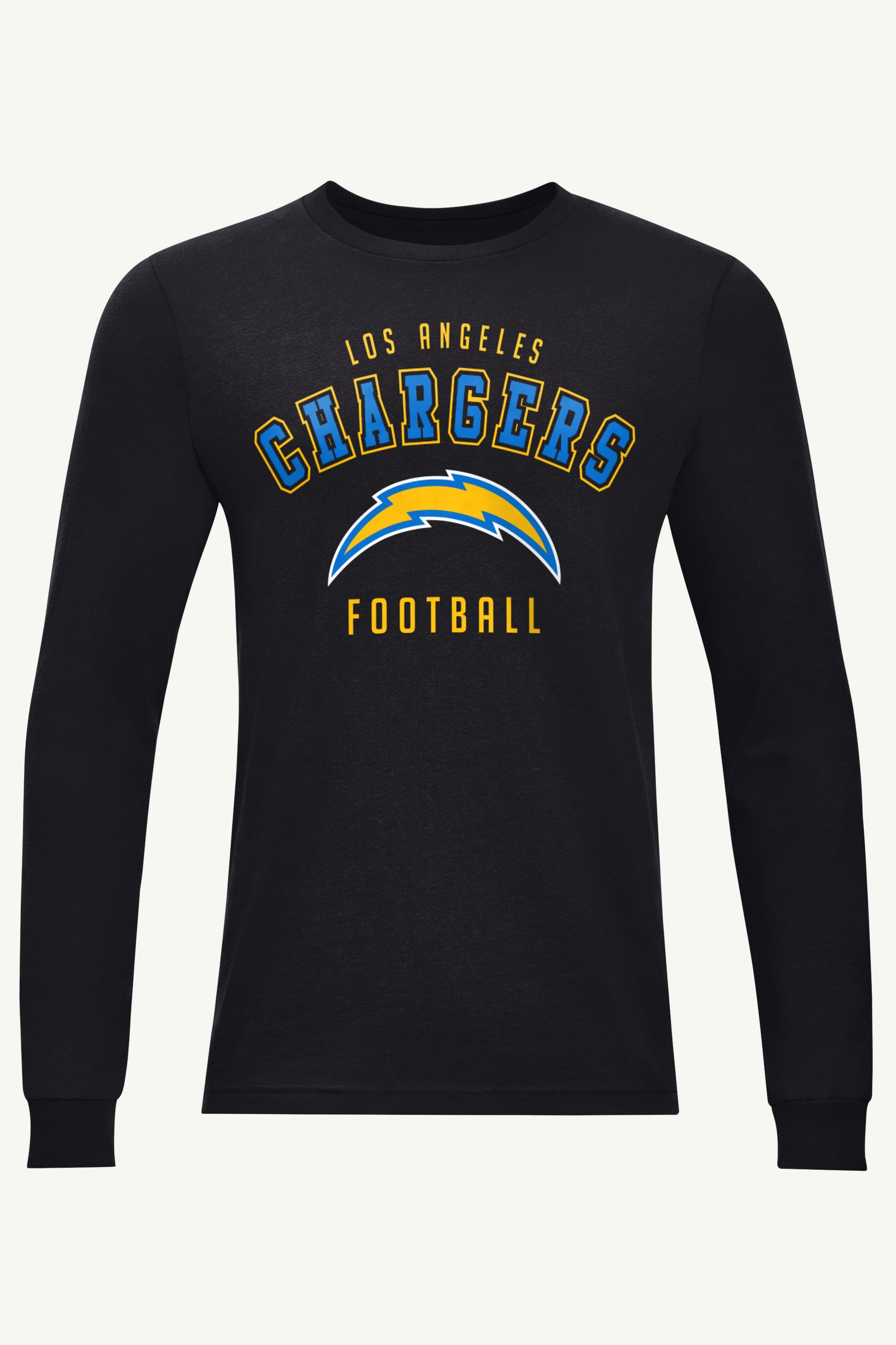 MENS LOS ANGELES CHARGERS LONG SLEEVE T SHIRT View 1 MENS LOS ANGELES CHARGERS LONG SLEEVE T SHIRT View 1