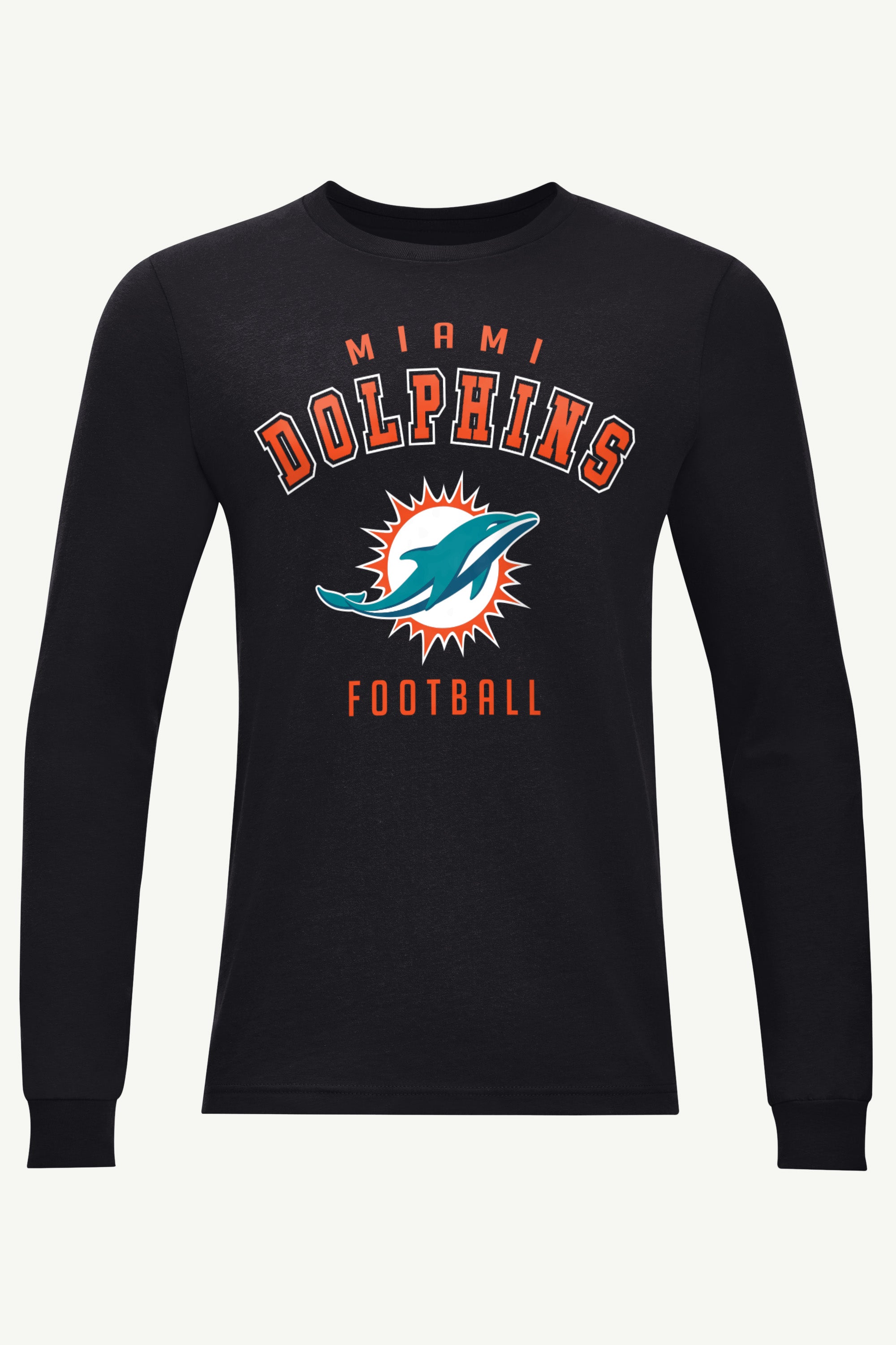 MENS MIAMI DOLPHINS TEAM LONG SLEEVE T SHIRT View 1 | NFL MENS MIAMI DOLPHINS TEAM LONG SLEEVE T SHIRT View 1 | NFL