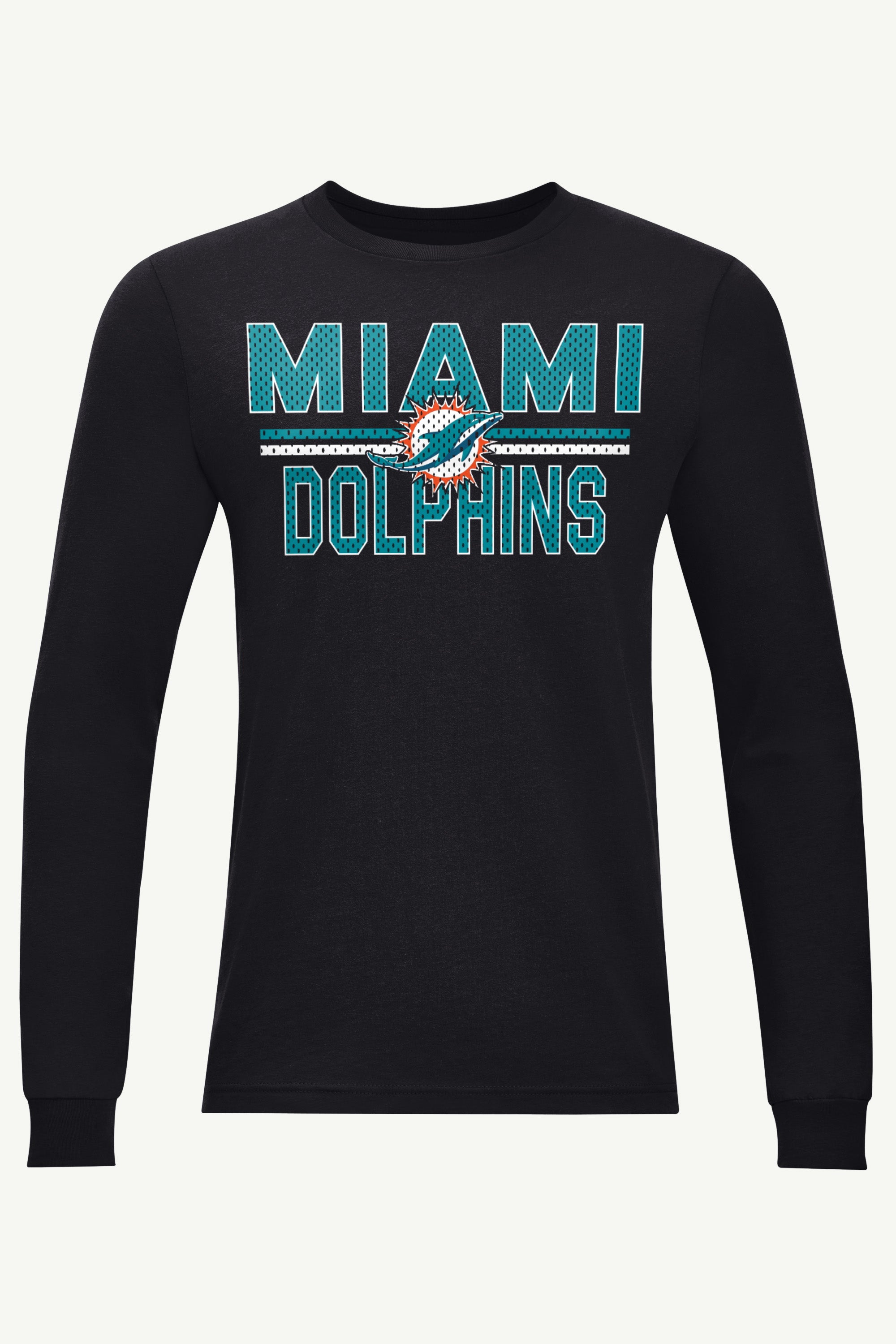 MENS MIAMI DOLPHINS MESH LOOK LONG SLEEVE T SHIRT View 1 | NFL MENS MIAMI DOLPHINS MESH LOOK LONG SLEEVE T SHIRT View 1 | NFL