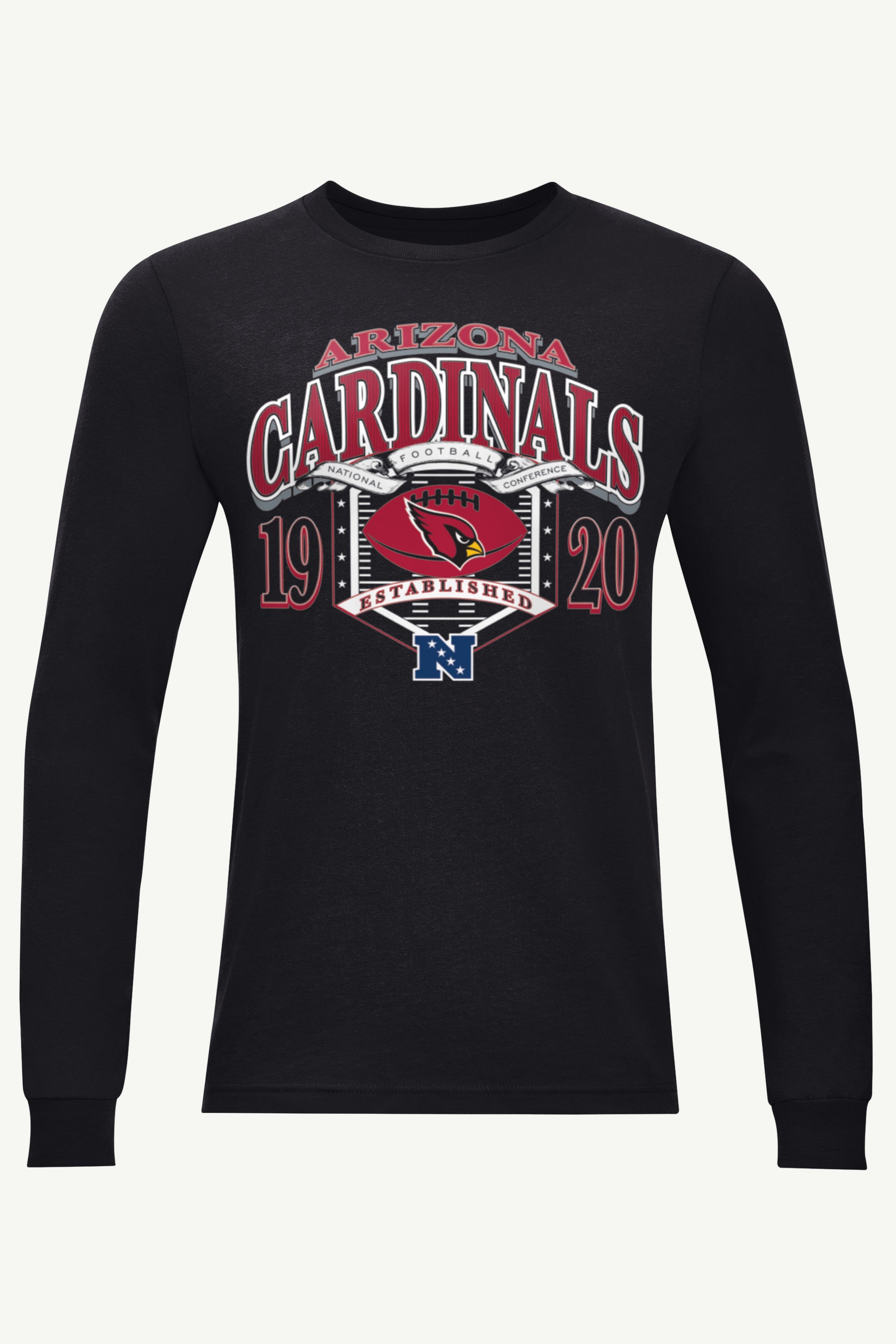 MENS ARIZONA CARDINALS 80s INSPIRED FIELD LONG SLEEVE T SHIRT View 1 | Arizona Cardinals MENS ARIZONA CARDINALS 80s INSPIRED FIELD LONG SLEEVE T SHIRT View 1 | Arizona Cardinals