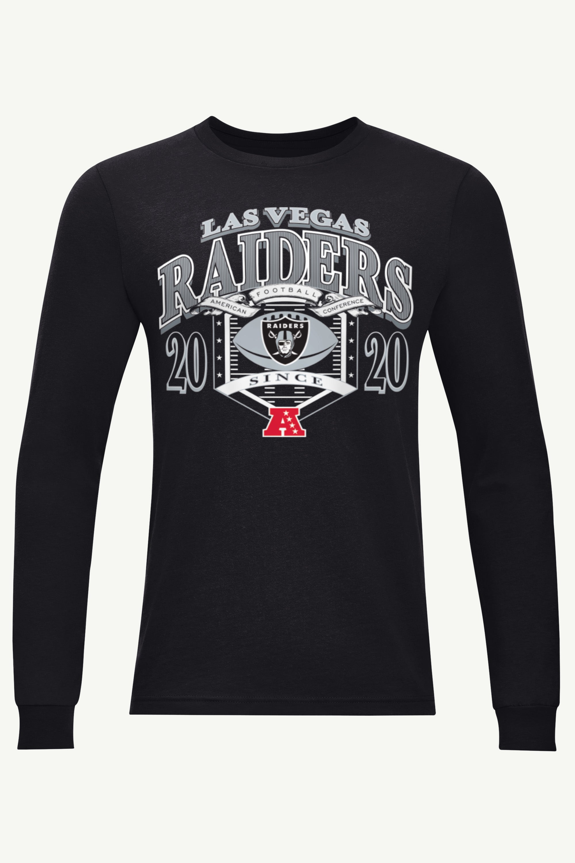 MENS LAS VEGAS RAIDERS 80s INSPIRED FIELD LONG SLEEVE T SHIRT View 1 | Men's Tops MENS LAS VEGAS RAIDERS 80s INSPIRED FIELD LONG SLEEVE T SHIRT View 1 | Men's Tops