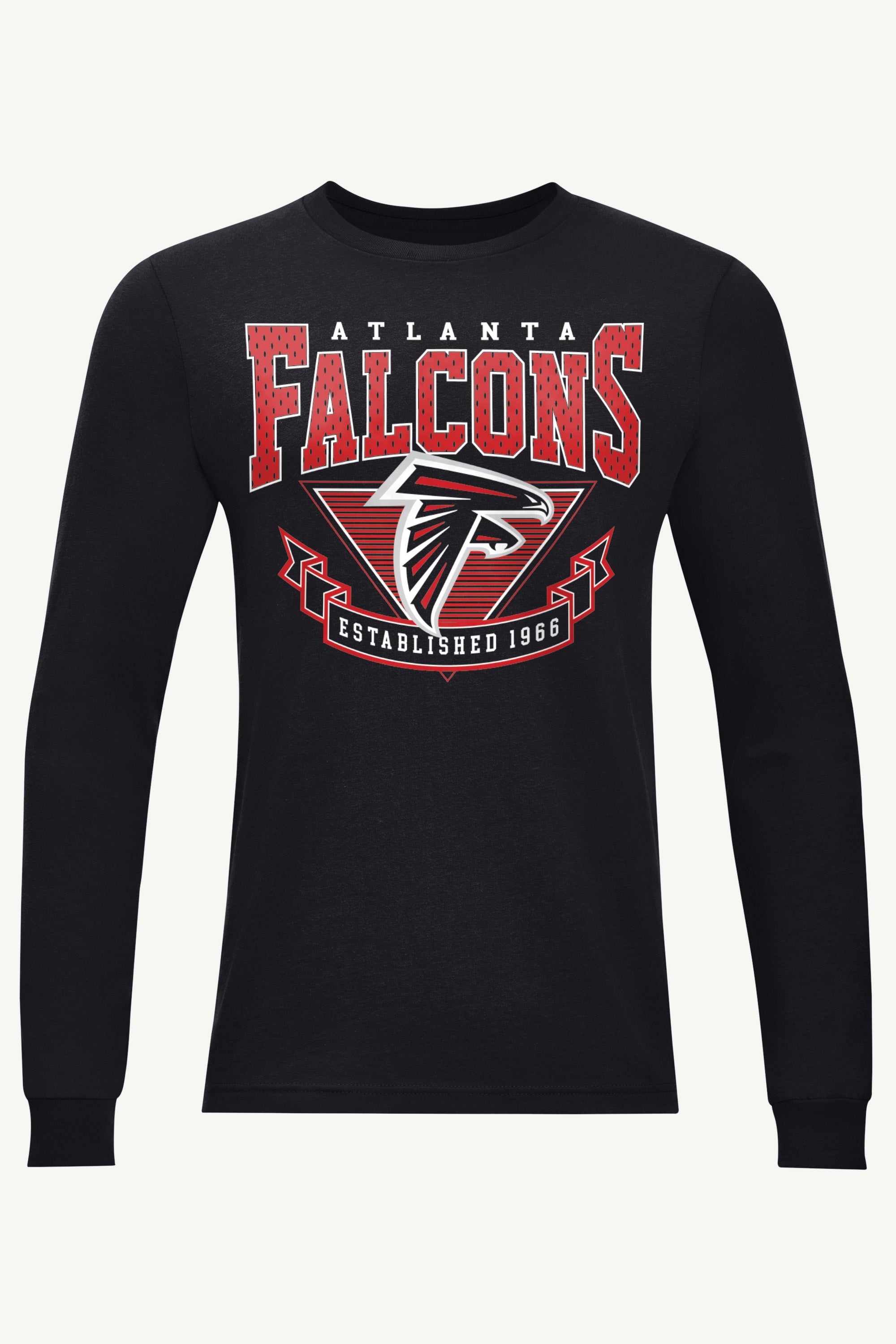 MENS ATLANTA FALCONS 80's INSPIRED LONG SLEEVE T SHIRT View 1 | Atlanta Falcons MENS ATLANTA FALCONS 80's INSPIRED LONG SLEEVE T SHIRT View 1 | Atlanta Falcons
