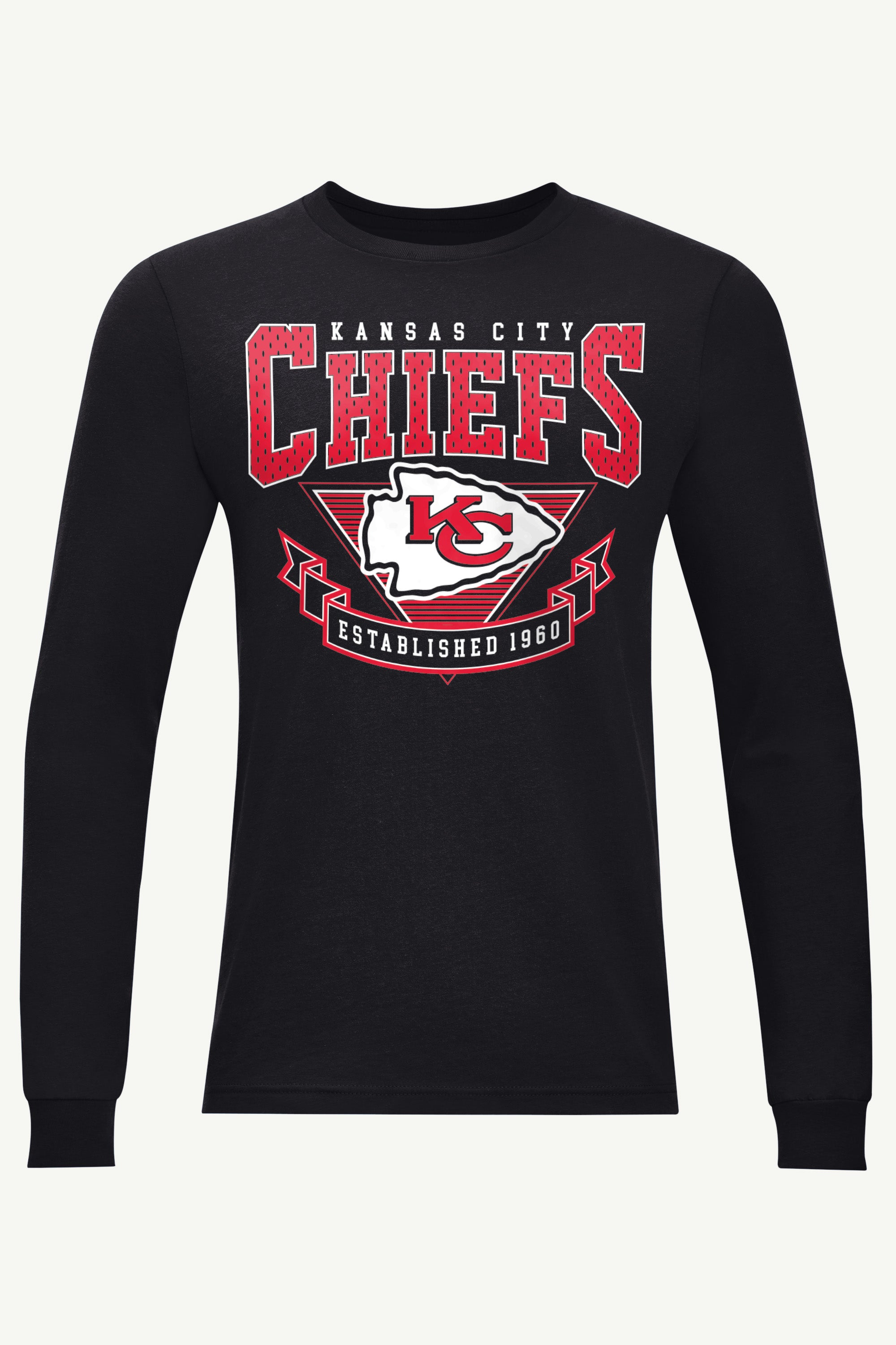 MENS KANSAS CITY CHIEFS 80's INSPIRED LONG SLEEVE T SHIRT View 1 | Kansas City Chiefs MENS KANSAS CITY CHIEFS 80's INSPIRED LONG SLEEVE T SHIRT View 1 | Kansas City Chiefs