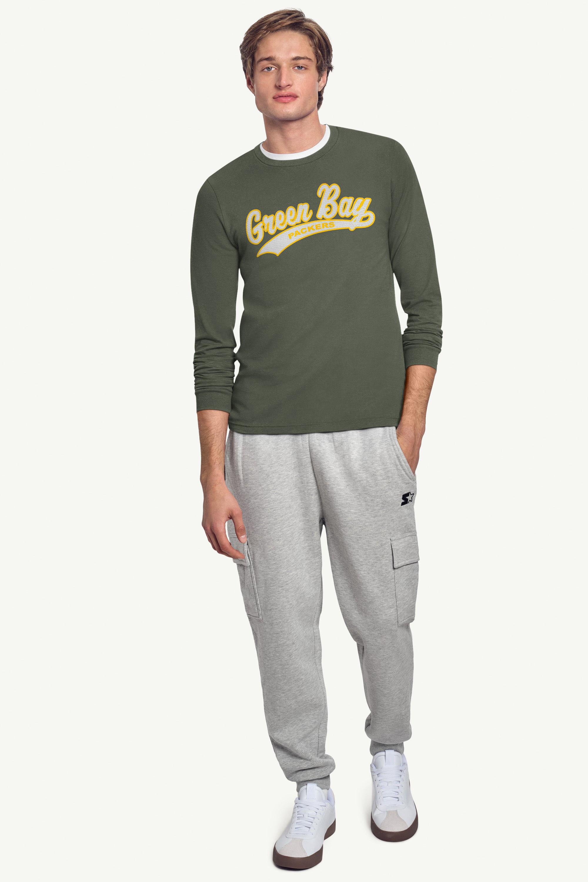 MENS GREEN BAY PACKERS TAILSWEEP LONG SLEEVE T SHIRT View 3 | NFL MENS GREEN BAY PACKERS TAILSWEEP LONG SLEEVE T SHIRT View 3 | NFL