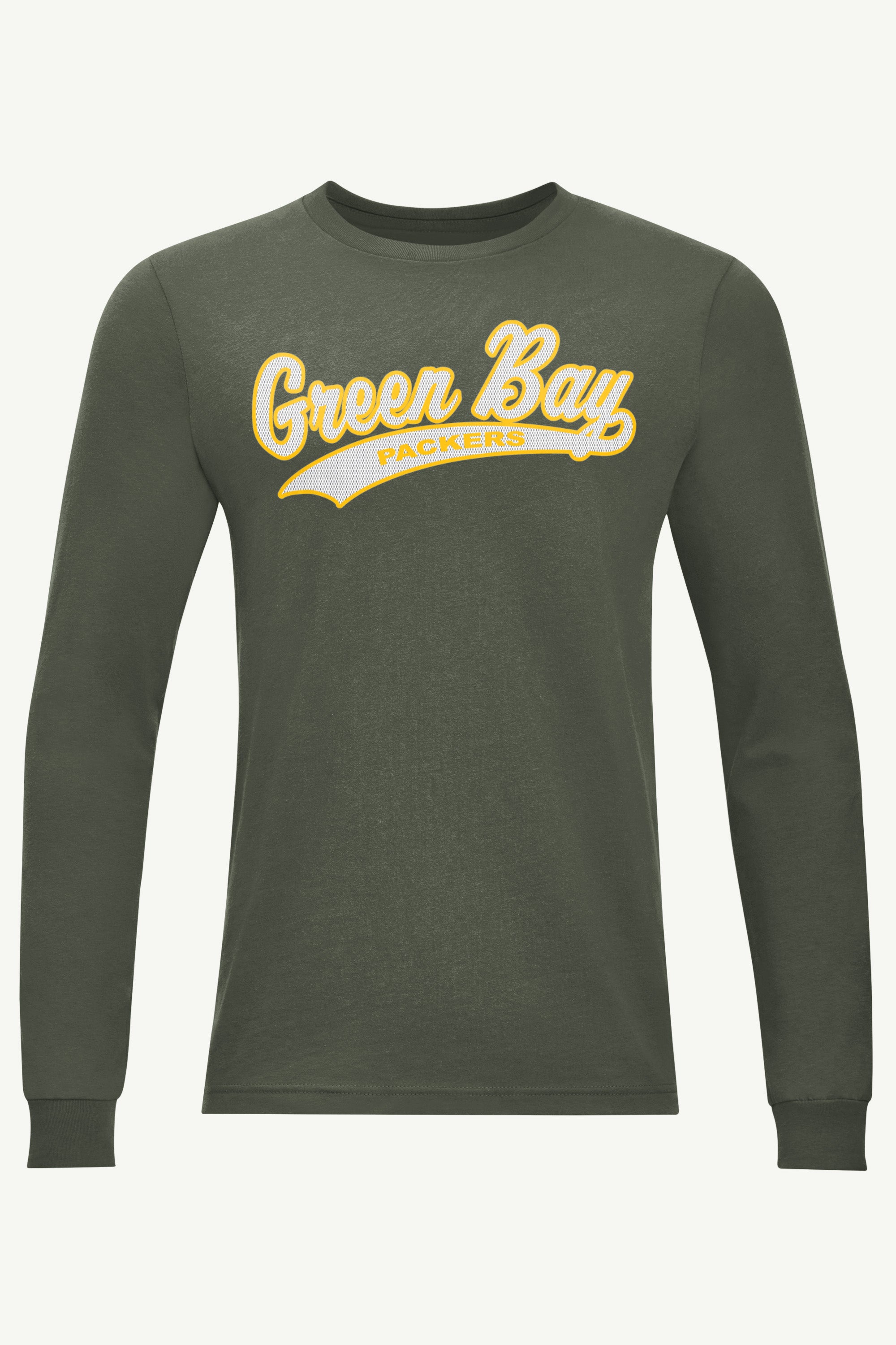 MENS GREEN BAY PACKERS TAILSWEEP LONG SLEEVE T SHIRT View 1 | Green Bay Packers MENS GREEN BAY PACKERS TAILSWEEP LONG SLEEVE T SHIRT View 1 | Green Bay Packers