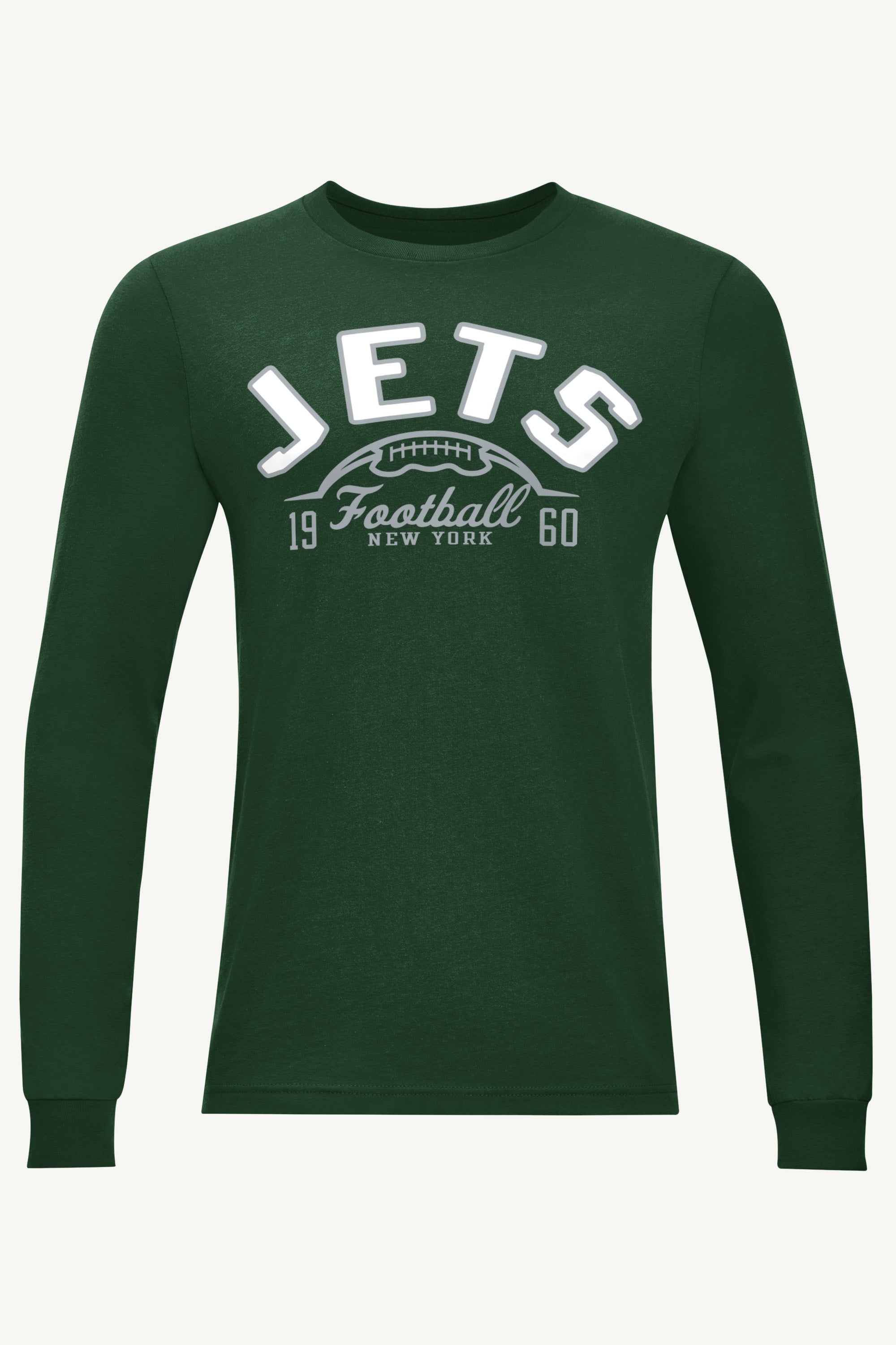 MENS NEW YORK JETS HALF BALL LONG SLEEVE T SHIRT View 1 | New York Jets MENS NEW YORK JETS HALF BALL LONG SLEEVE T SHIRT View 1 | New York Jets