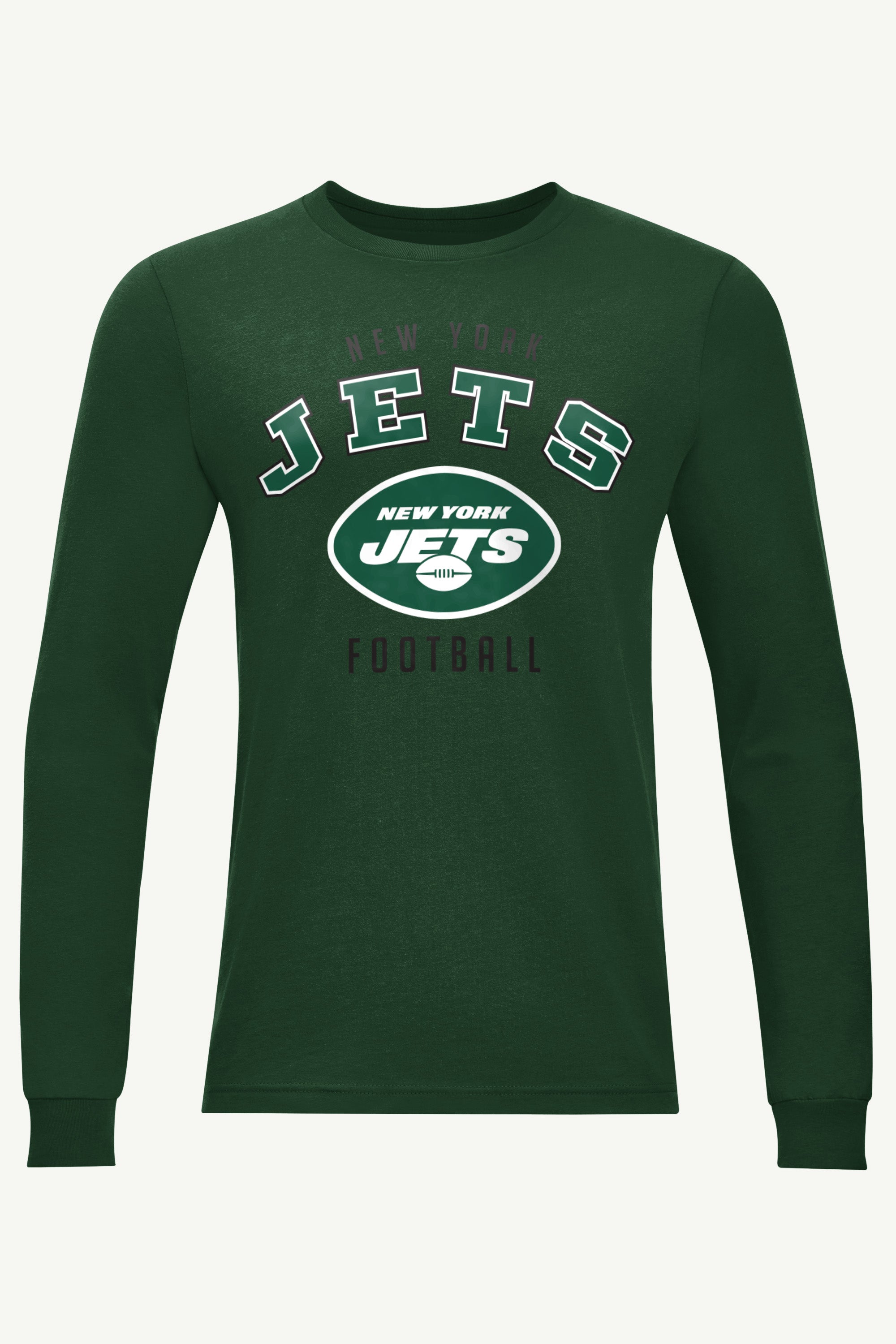 MENS NEW YORK JETS LONG SLEEVE T SHIRT View 1 MENS NEW YORK JETS LONG SLEEVE T SHIRT View 1