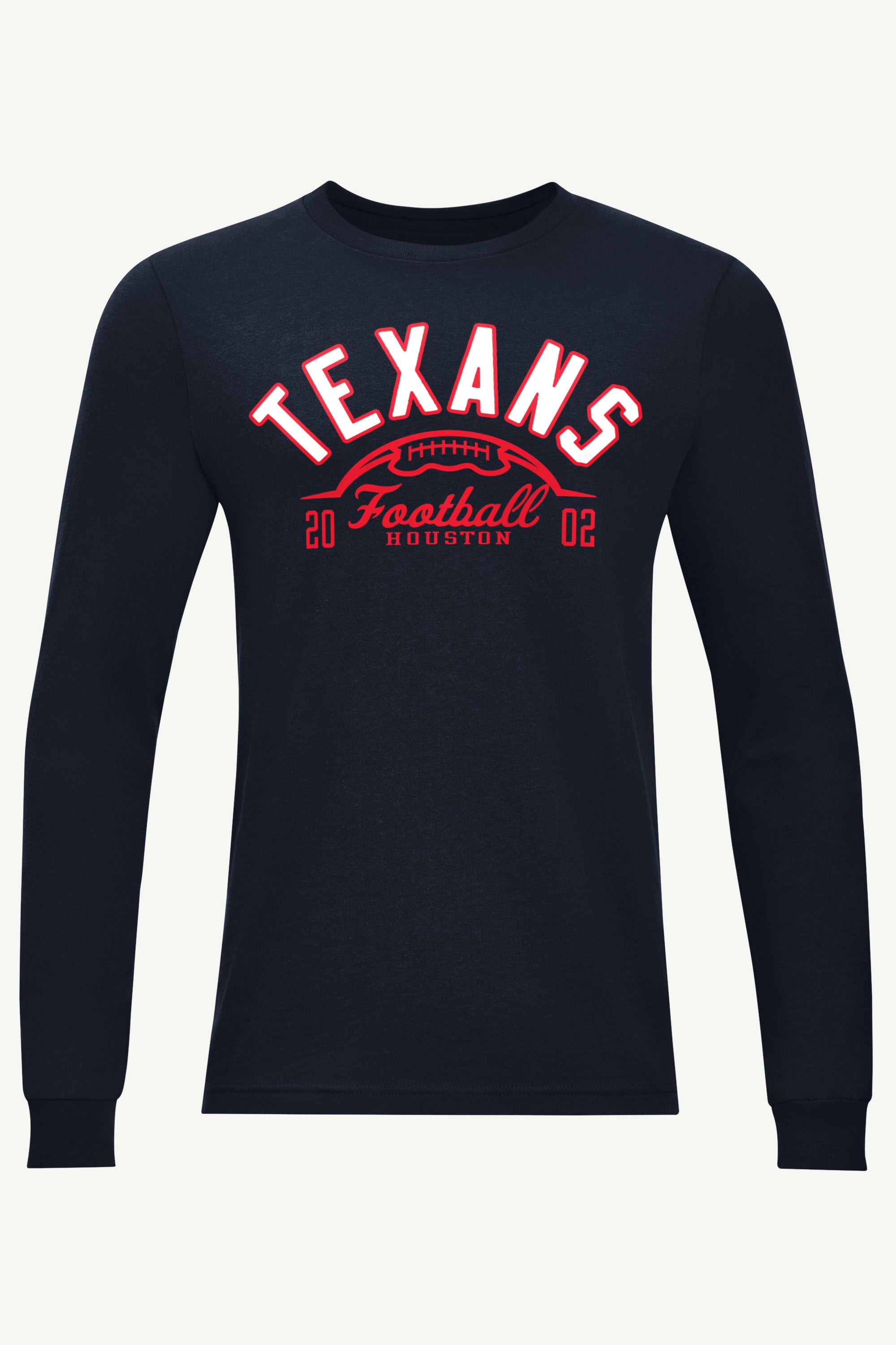 MENS HOUSTON TEXANS HALF BALL LONG SLEEVE T SHIRT View 1 | Houston Texans MENS HOUSTON TEXANS HALF BALL LONG SLEEVE T SHIRT View 1 | Houston Texans