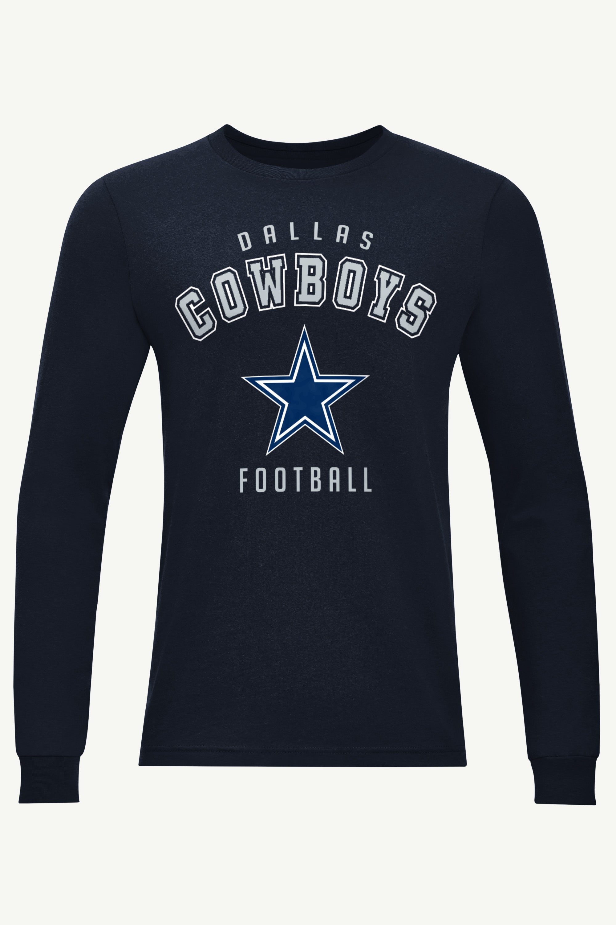 MENS DALLAS COWBOYS LONG SLEEVE T SHIRT View 1 MENS DALLAS COWBOYS LONG SLEEVE T SHIRT View 1