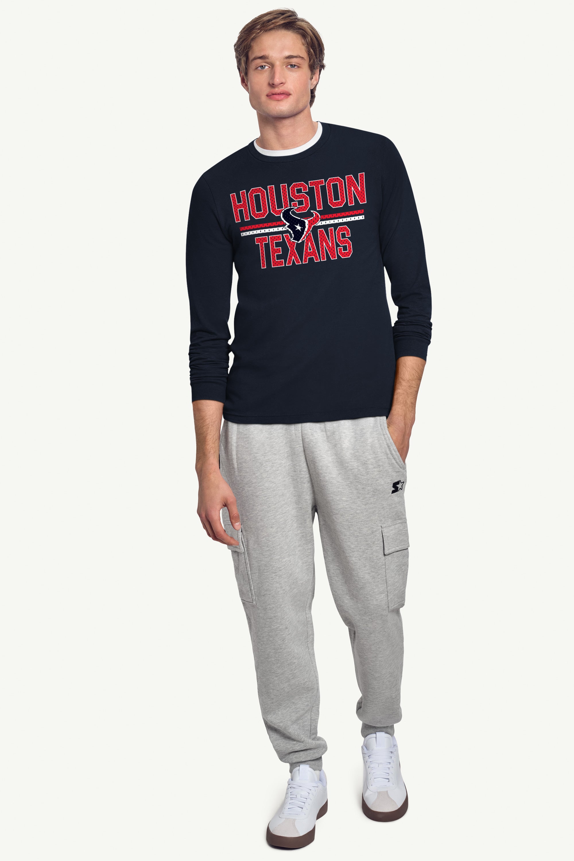 MENS HOUSTON TEXANS MESH LOOK LONG SLEEVE T SHIRT View 3 | Men's T-Shirts MENS HOUSTON TEXANS MESH LOOK LONG SLEEVE T SHIRT View 3 | Men's T-Shirts