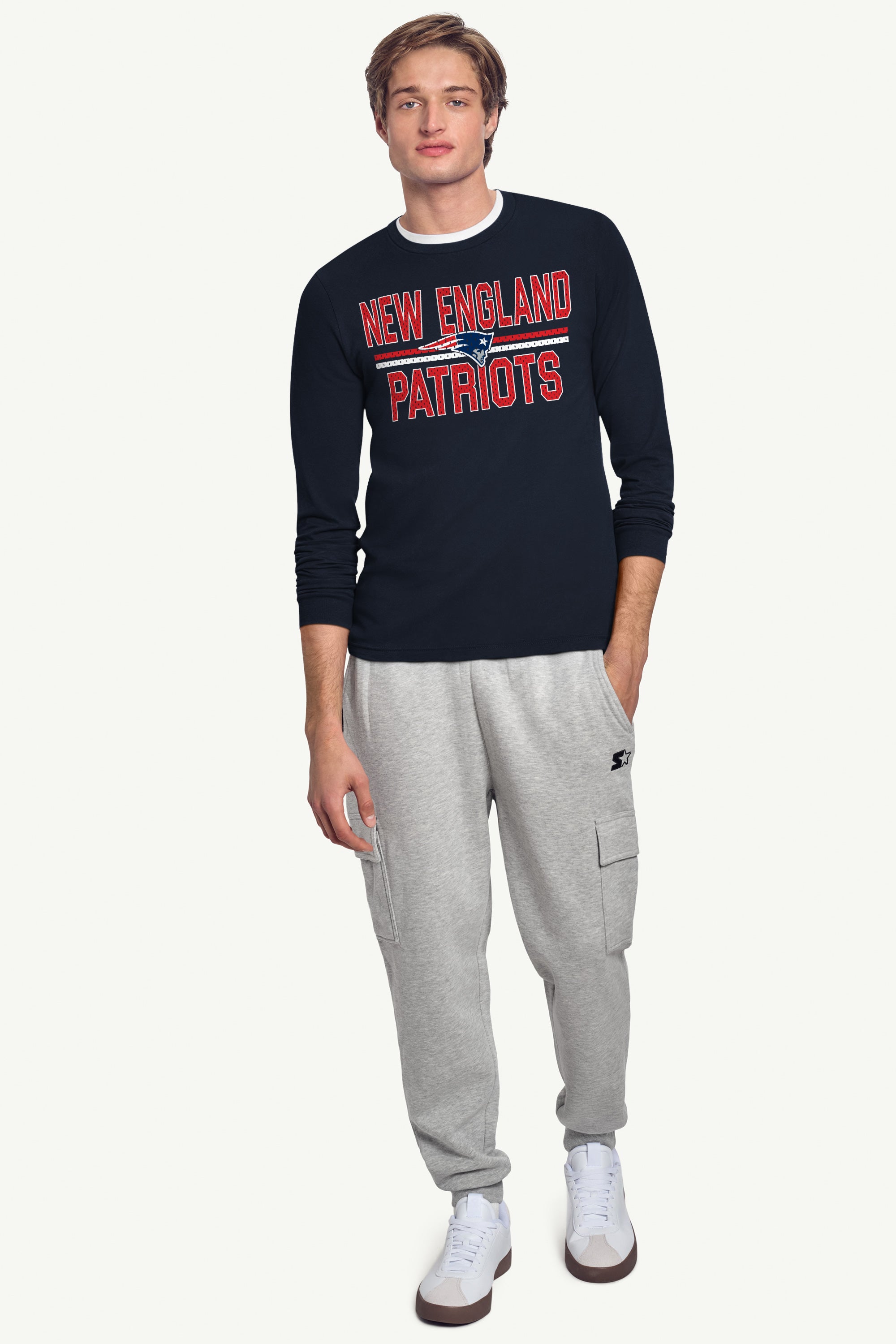 MENS NEW ENGLAND PATRIOTS MESH LOOK LONG SLEEVE T SHIRT View 3 MENS NEW ENGLAND PATRIOTS MESH LOOK LONG SLEEVE T SHIRT View 3