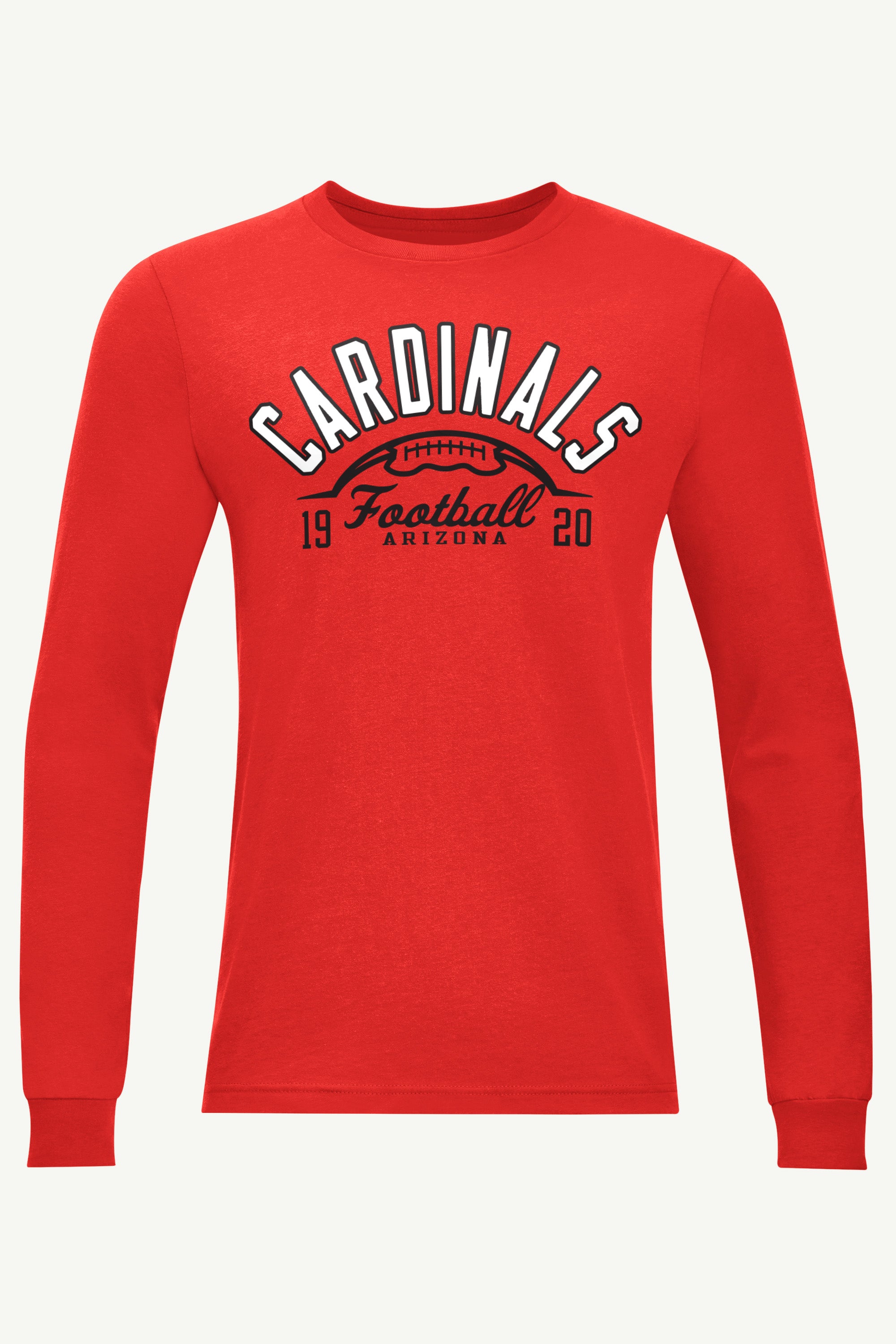 MENS ARIZONA CARDINALS HALF BALL LONG SLEEVE T SHIRT View 1 | Arizona Cardinals MENS ARIZONA CARDINALS HALF BALL LONG SLEEVE T SHIRT View 1 | Arizona Cardinals