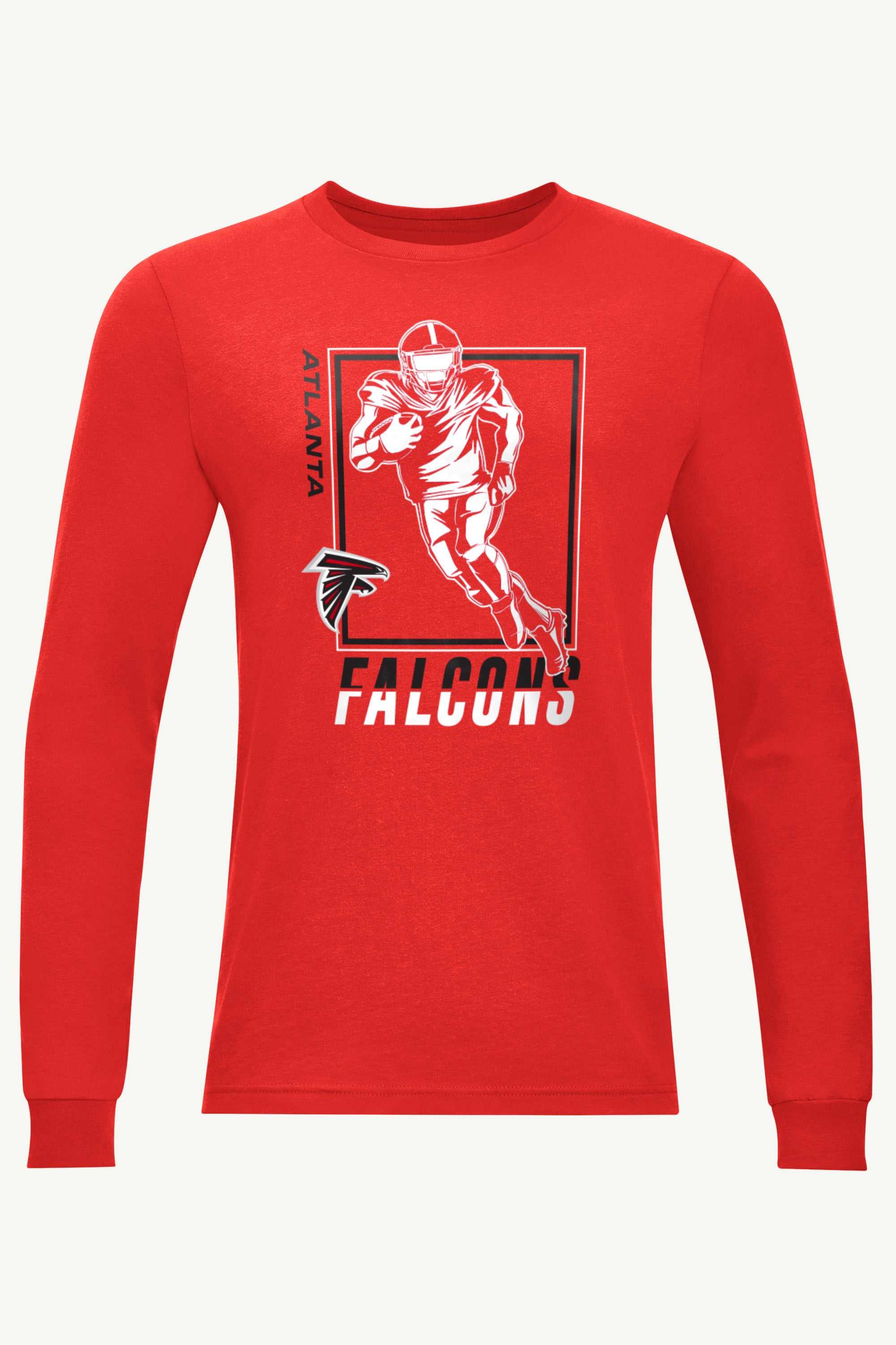 MENS ATLANTA FALCONS PLAYER GRID LONG SLEEVE T SHIRT View 1 | Atlanta Falcons MENS ATLANTA FALCONS PLAYER GRID LONG SLEEVE T SHIRT View 1 | Atlanta Falcons