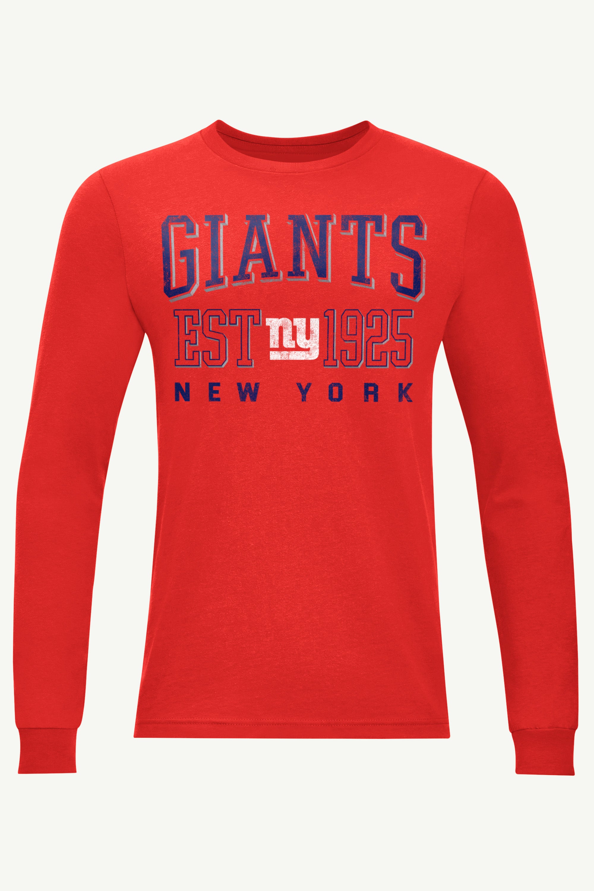 MENS NEW YORK GIANTS RETRO LONG SLEEVE T SHIRT View 1 MENS NEW YORK GIANTS RETRO LONG SLEEVE T SHIRT View 1