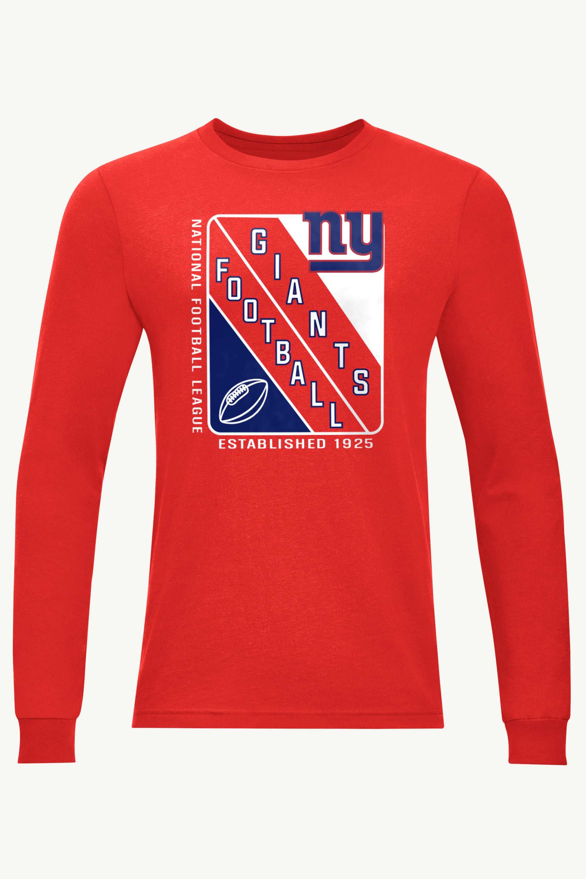 MENS NEW YORK GIANTS SHIELD LOGO LONG SLEEVE T SHIRT View 1 | New York Giants MENS NEW YORK GIANTS SHIELD LOGO LONG SLEEVE T SHIRT View 1 | New York Giants
