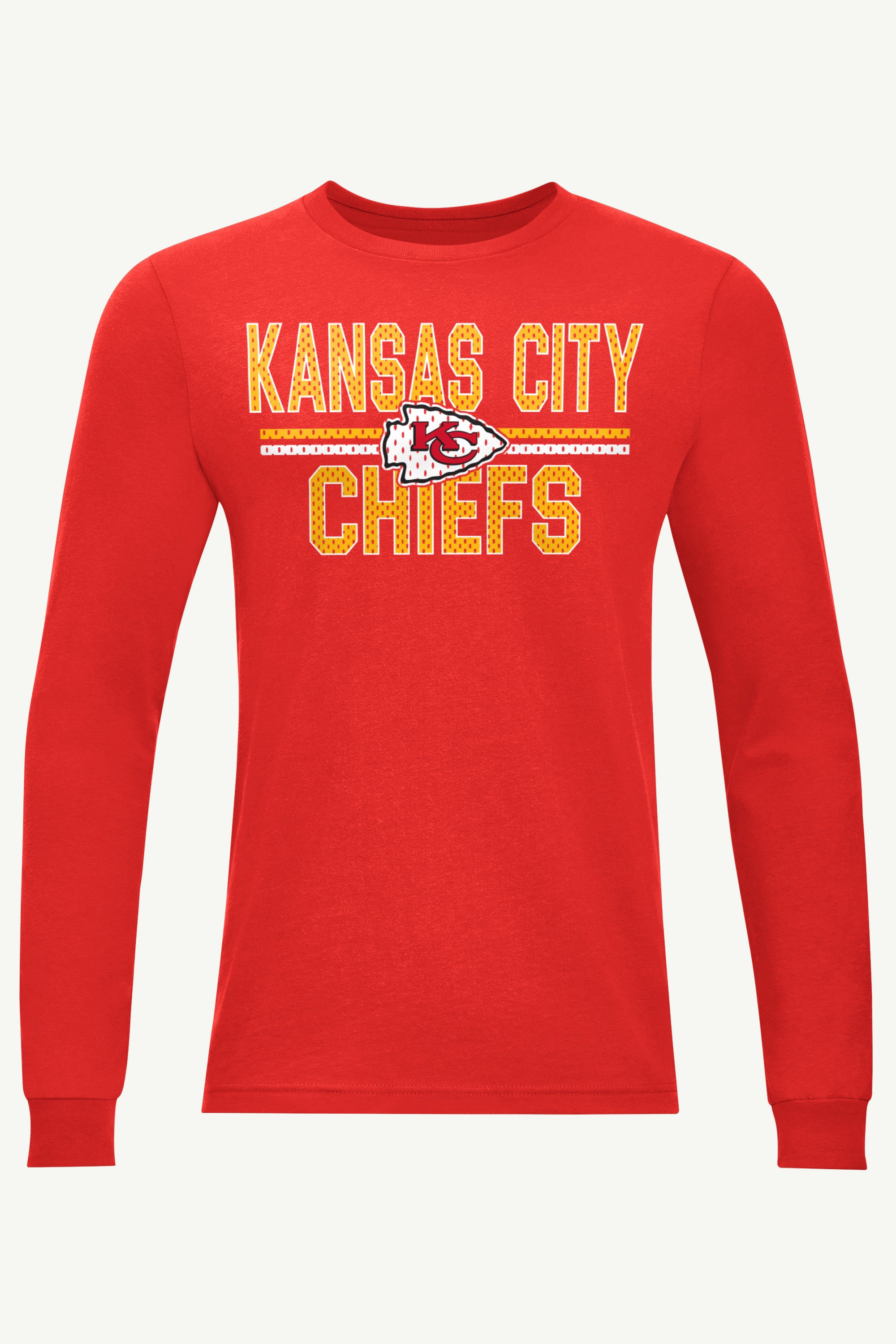 MENS KANSAS CITY CHIEFS MESH LOOK LONG SLEEVE T SHIRT View 1 | Kansas City Chiefs MENS KANSAS CITY CHIEFS MESH LOOK LONG SLEEVE T SHIRT View 1 | Kansas City Chiefs