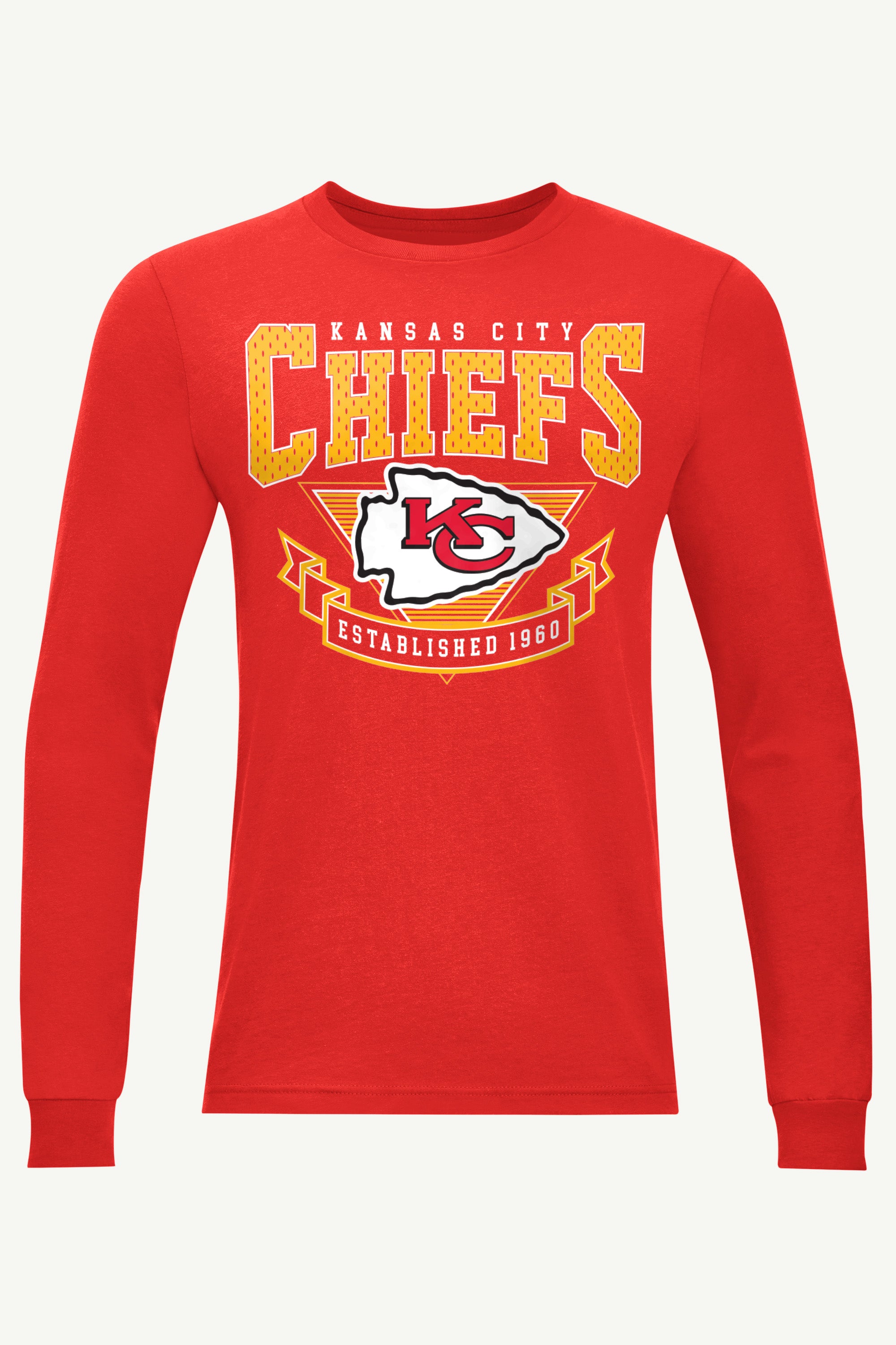 MENS KANSAS CITY CHIEFS 80s INSPIRED LONG SLEEVE T SHIRT View 5 | Kansas City Chiefs MENS KANSAS CITY CHIEFS 80s INSPIRED LONG SLEEVE T SHIRT View 5 | Kansas City Chiefs