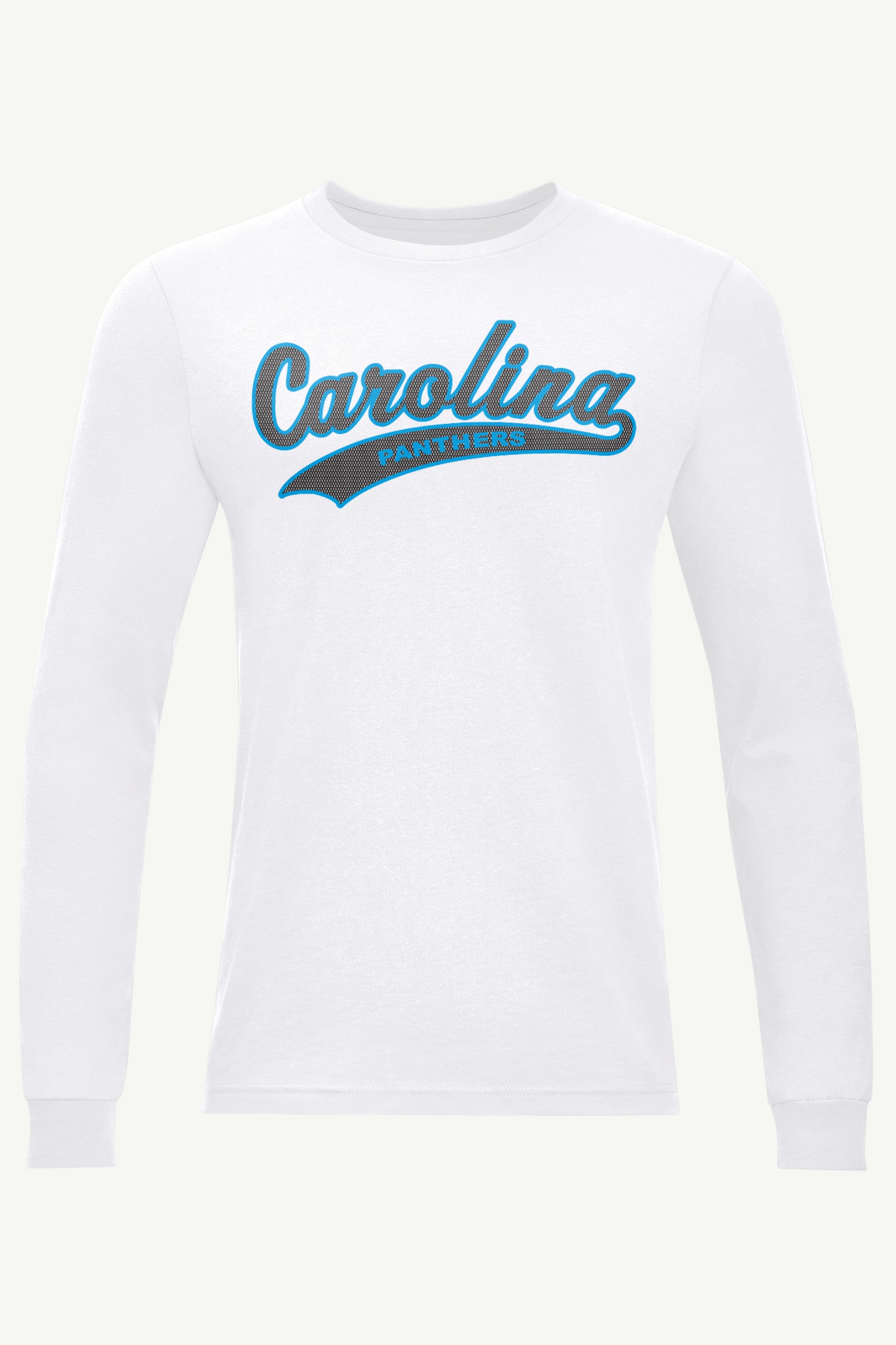 MENS CAROLINA PANTHERS TAILSWEEP LONG SLEEVE T SHIRT View 1 | Carolina Panthers MENS CAROLINA PANTHERS TAILSWEEP LONG SLEEVE T SHIRT View 1 | Carolina Panthers