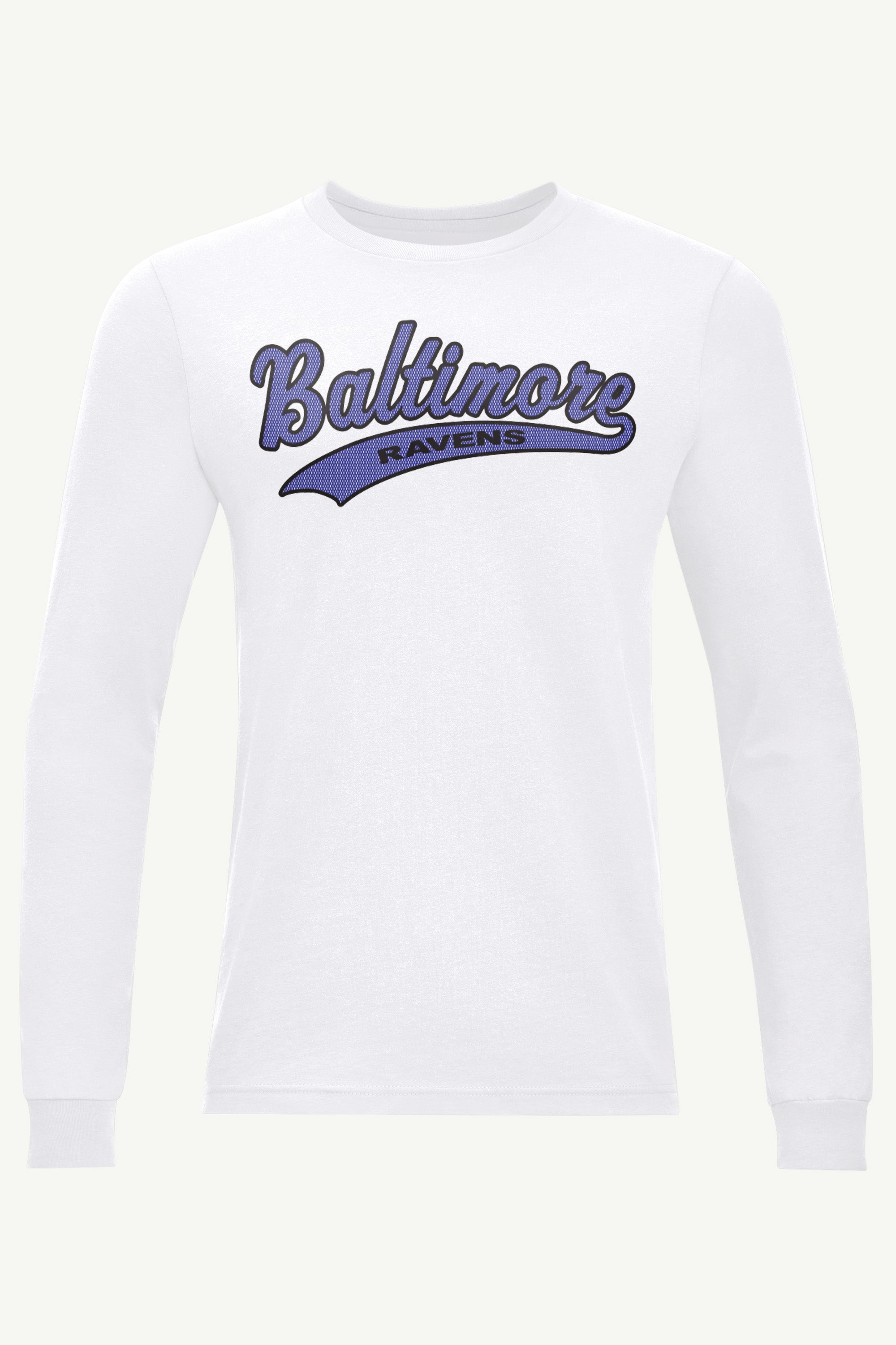 MENS BALTIMORE RAVENS TAILSWEEP LONG SLEEVE T SHIRT View 1 | Baltimore Ravens MENS BALTIMORE RAVENS TAILSWEEP LONG SLEEVE T SHIRT View 1 | Baltimore Ravens